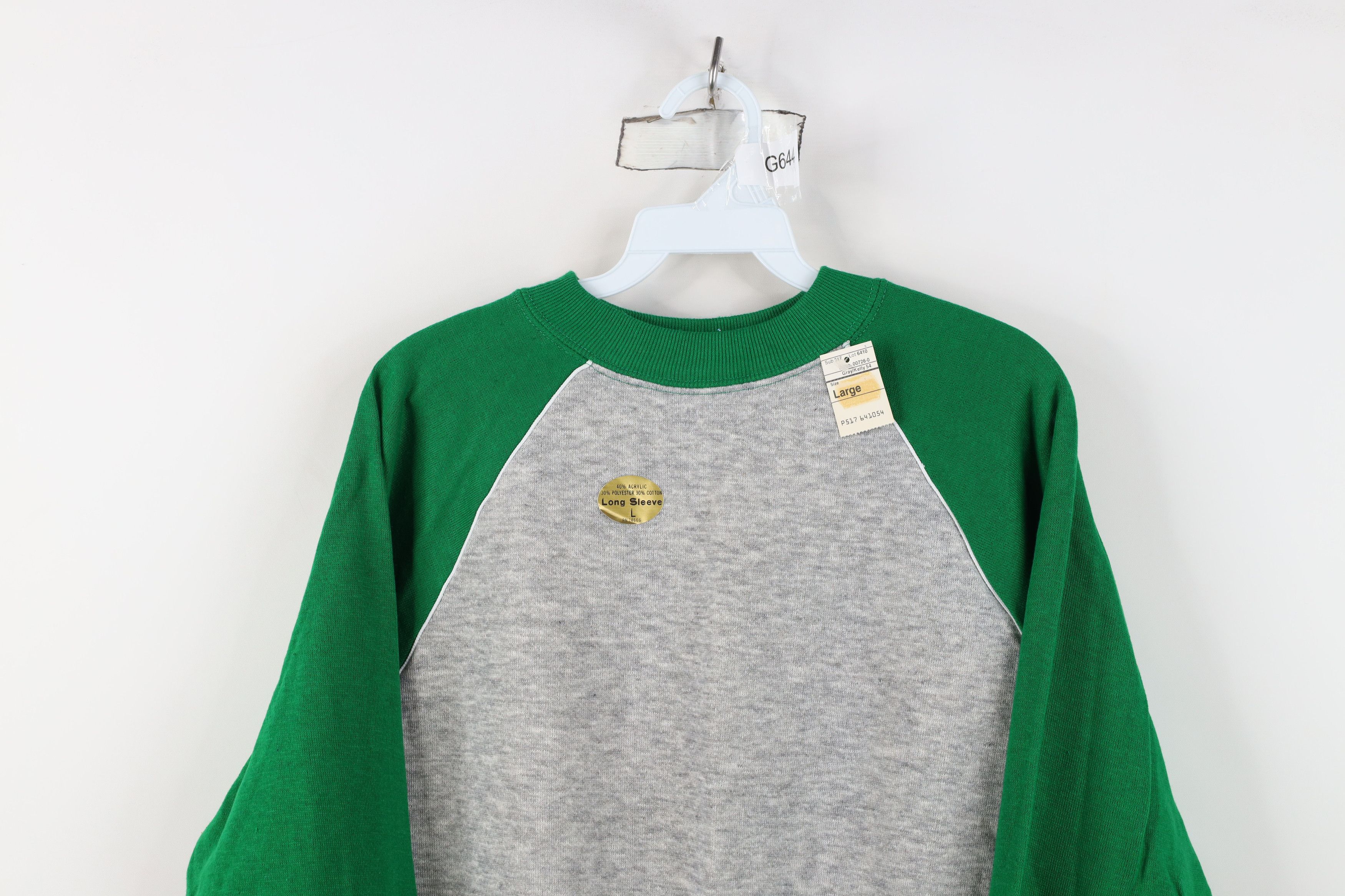 Vintage Deadstock Vintage 60s 70s Streetwear Raglan Sweatshirt USA Size US L / EU 52-54 / 3 - 2 Thumbnail