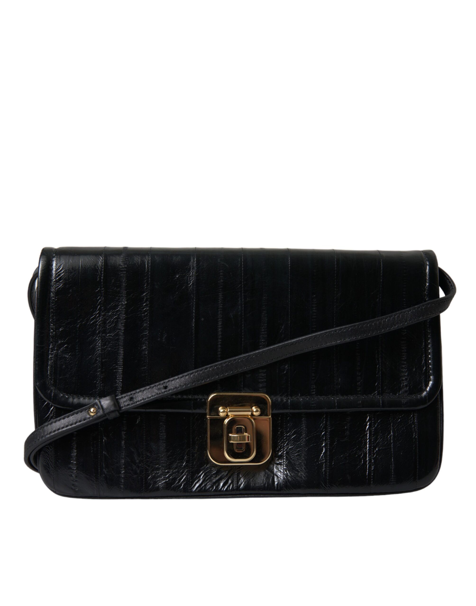 Dolce & Gabbana Elegant Eelskin Leather Shoulder Women's Bag Size ONE SIZE - 1 Thumbnail