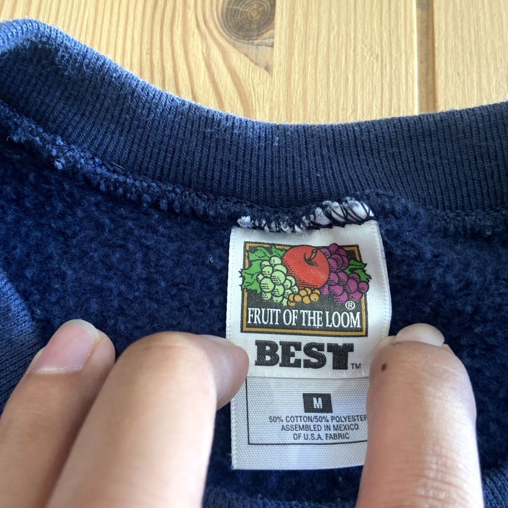 Fruit Of The Loom VINTAGE NYPD Sweater Men's M Blue Fruit Of The Loom Logo Retro Y2K Size US M / EU 48-50 / 2 - 3 Thumbnail