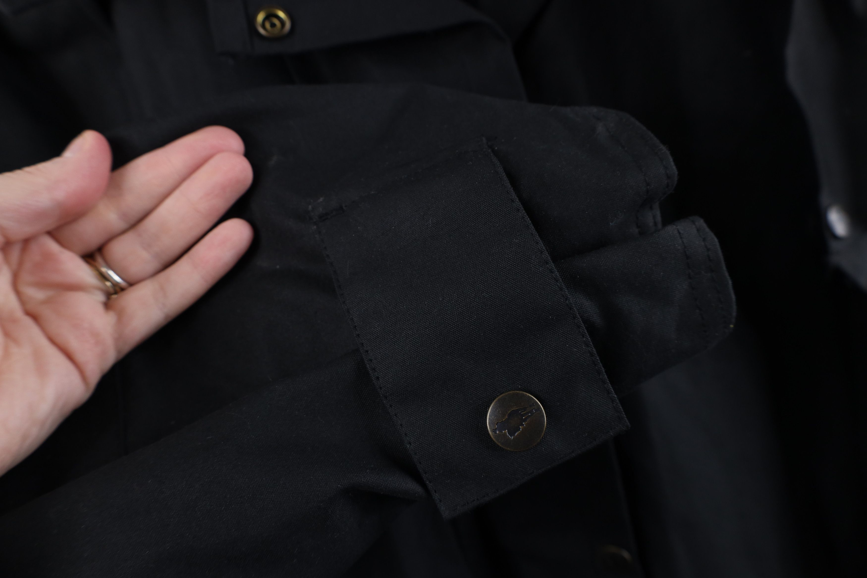 Vintage Vintage Streetwear Oilskin Western Duster Jacket Black Size US L / EU 52-54 / 3 - 6 Thumbnail