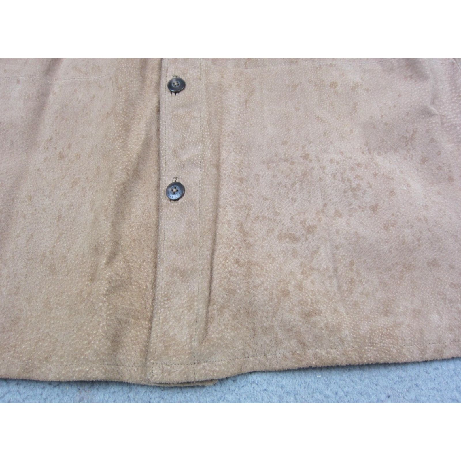 Vintage VINTAGE J. Ferrar Leather Jacket Mens L Brown Suede Button Front 90s Western Bomber Jacket Lined Solid Brown Mens2020 Size US L / EU 52-54 / 3 - 6 Thumbnail