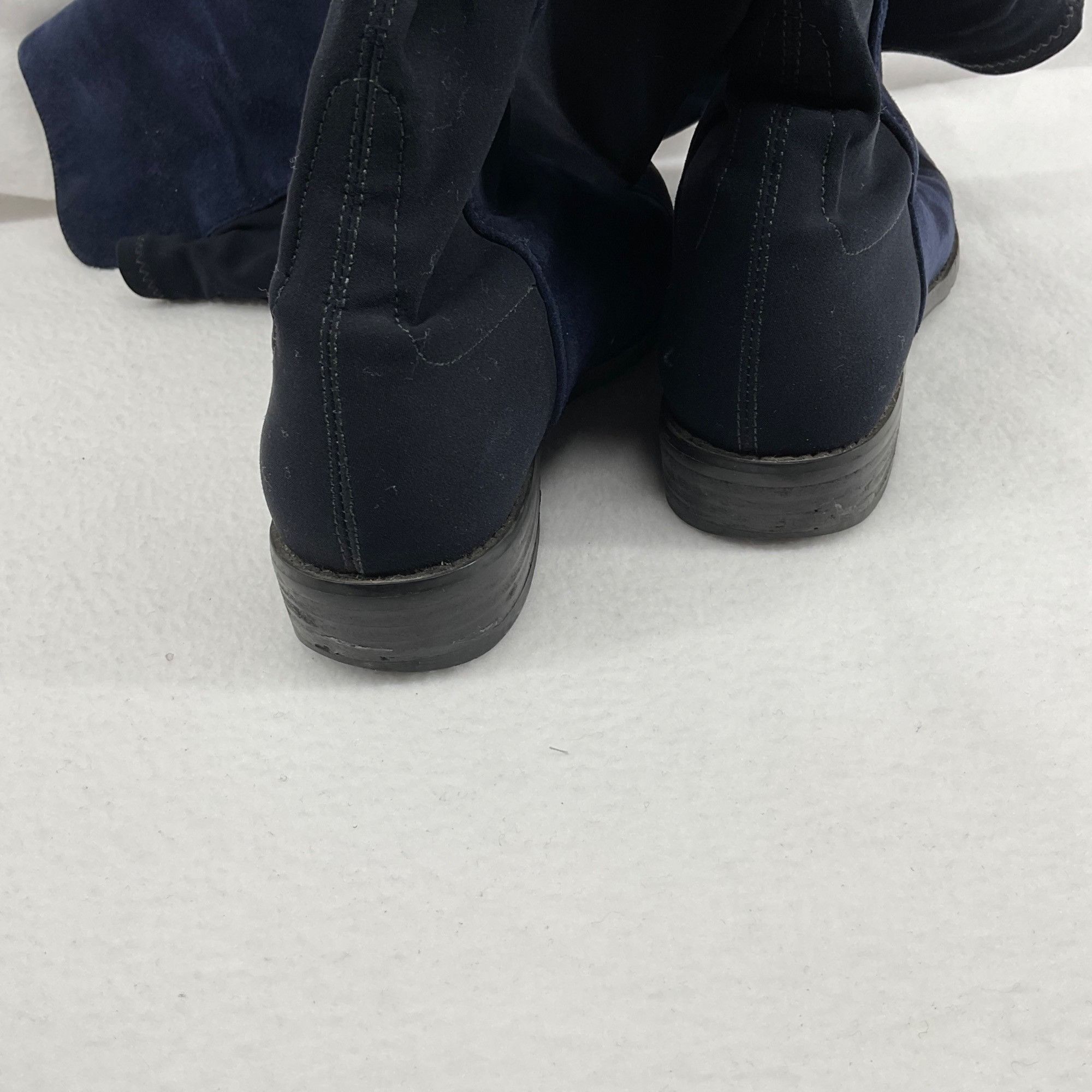 Stuart Weitzman Stuart Weitzman 5050 Over the knee suede navy blue boots SZ6 Size US 6 / IT 36 - 7 Thumbnail