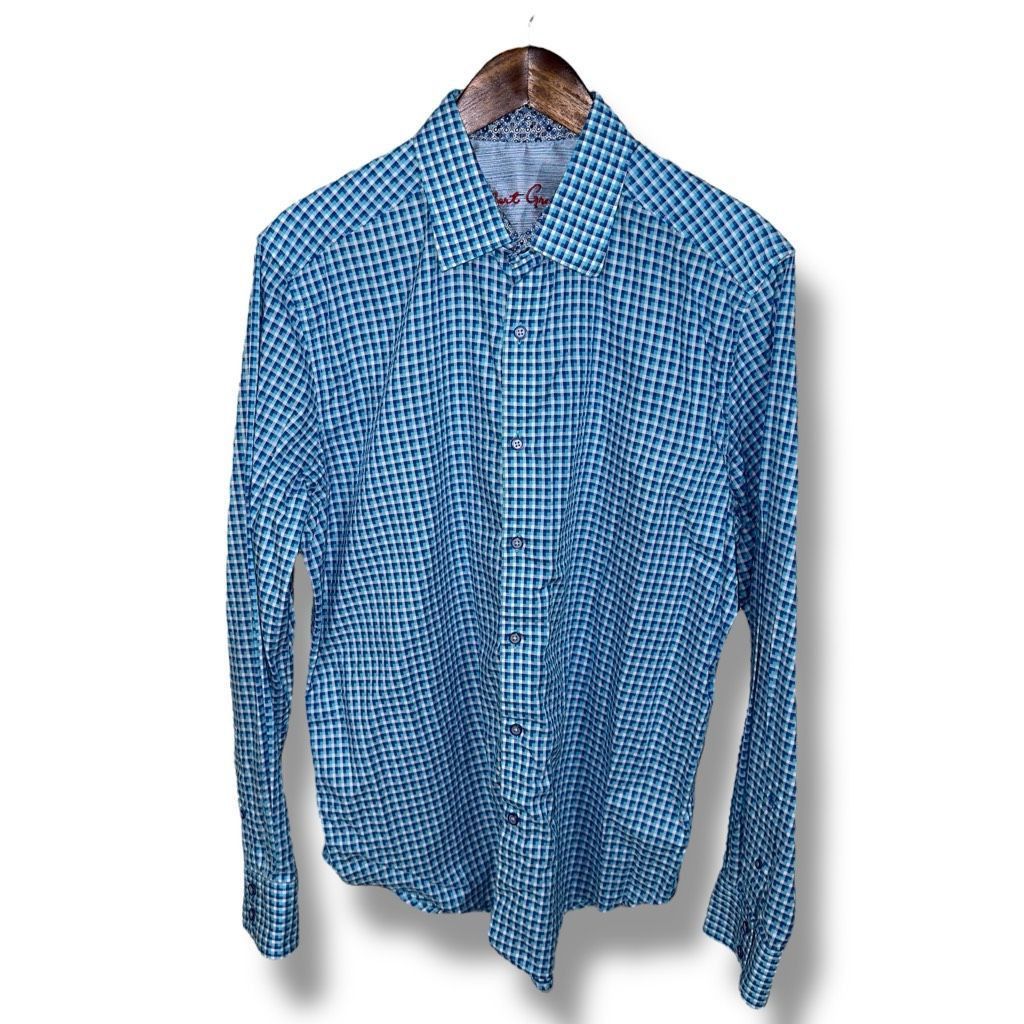 Robert Graham Robert Graham Blue Print Button Up Dress Shirt Size L Size US L / EU 52-54 / 3 - 1 Thumbnail