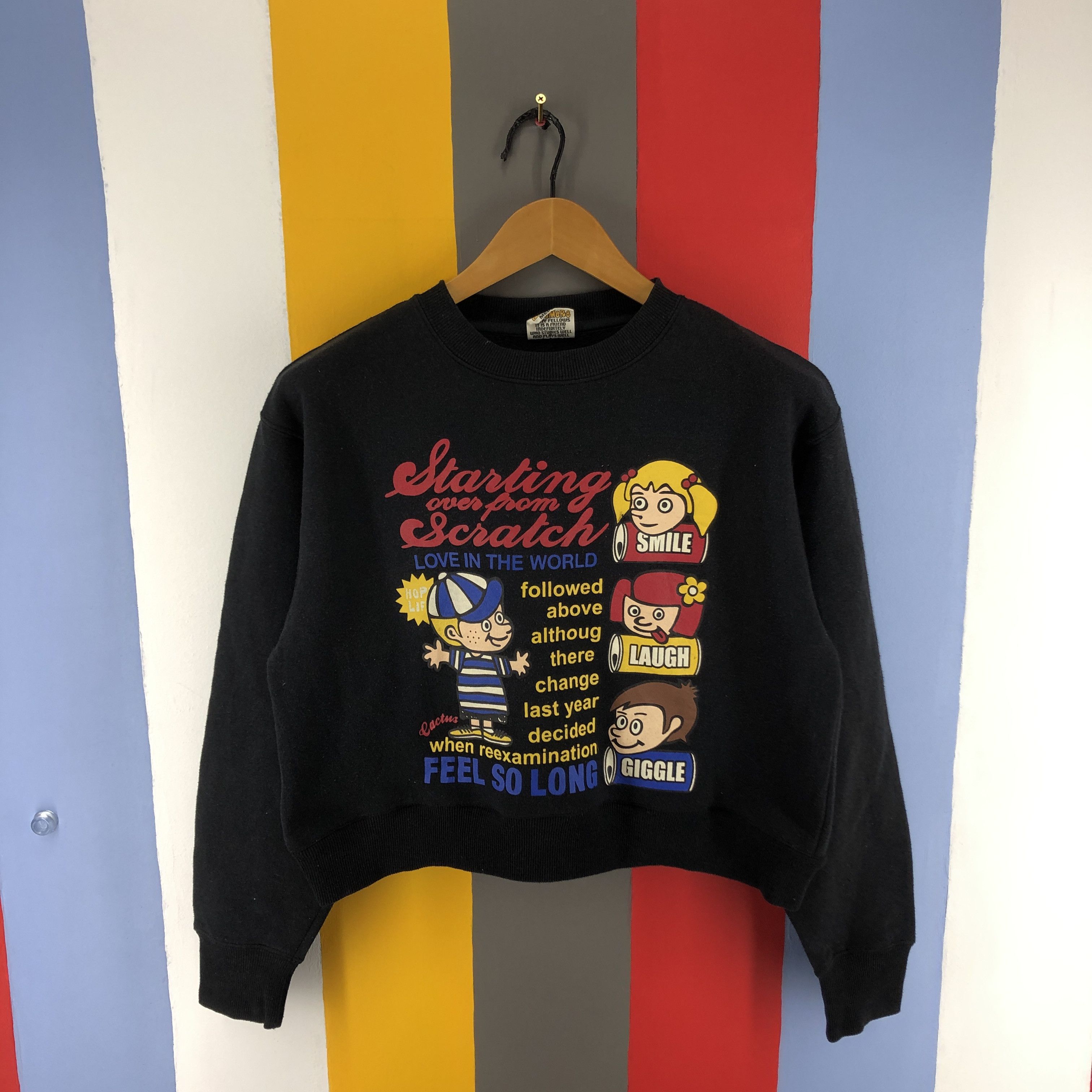 Japanese Brand BEAUMERE Crew Neck Crop Sweatshirt #0772/N Size M / US 6-8 / IT 42-44 - 1 Thumbnail