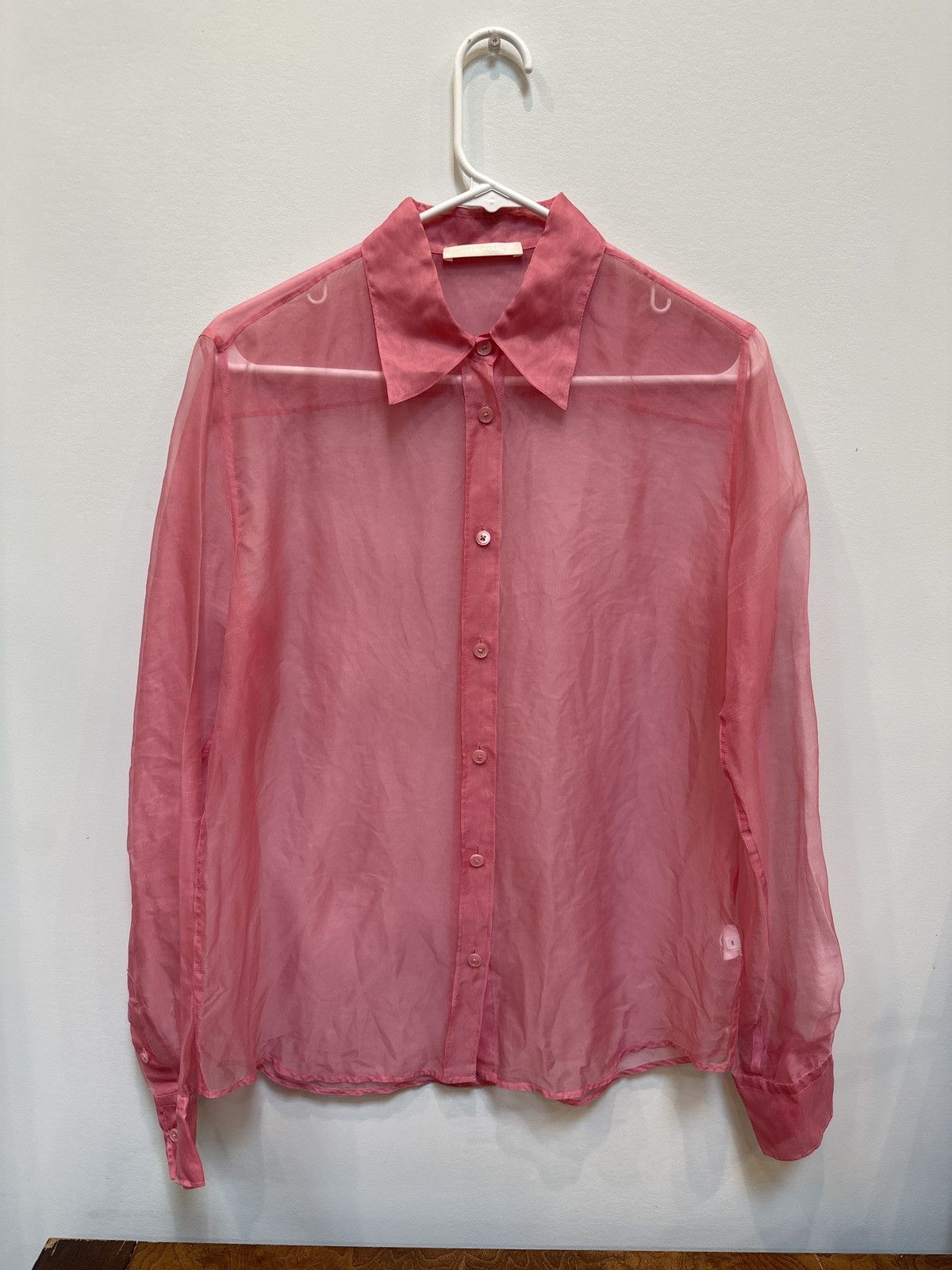 Helmut Lang Silk Organza LS Shirt Size S / US 4 / IT 40 - 2 Thumbnail