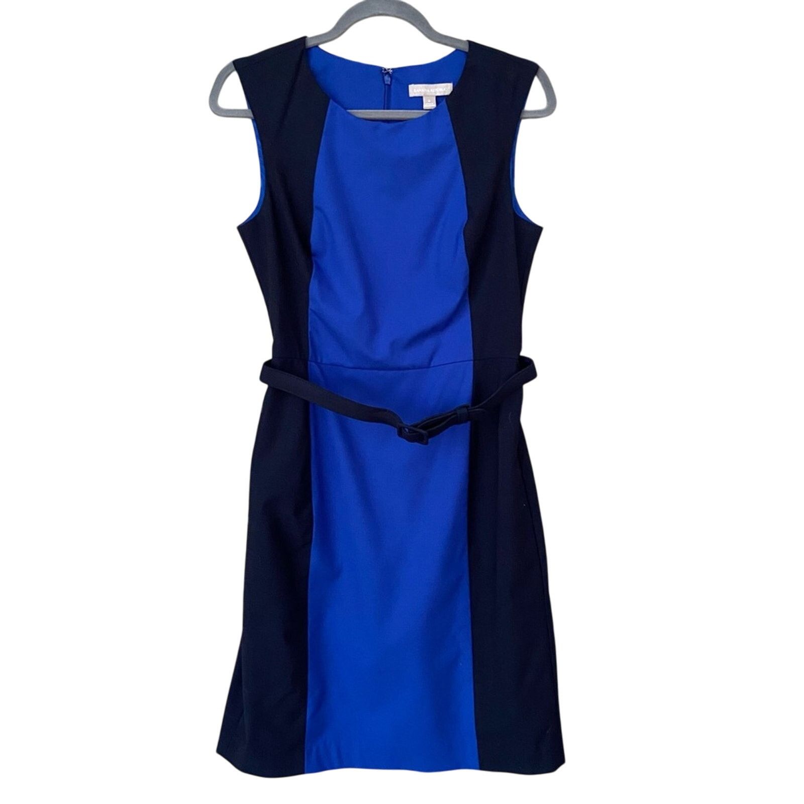Banana Republic Banana Republic Womens Size 6 Sleeveless Sheath Dress w Belt Size M / US 6-8 / IT 42-44 - 1 Thumbnail