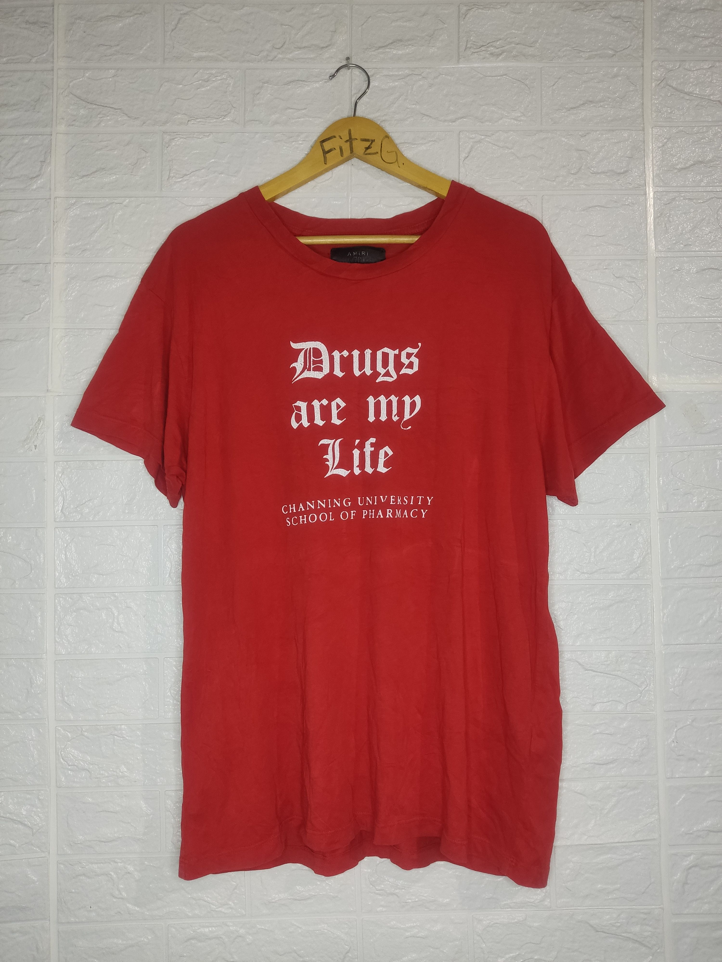 Amiri Vintage Amiri Drug Are My Life Tshirt Size US M / EU 48-50 / 2 - 1 Thumbnail