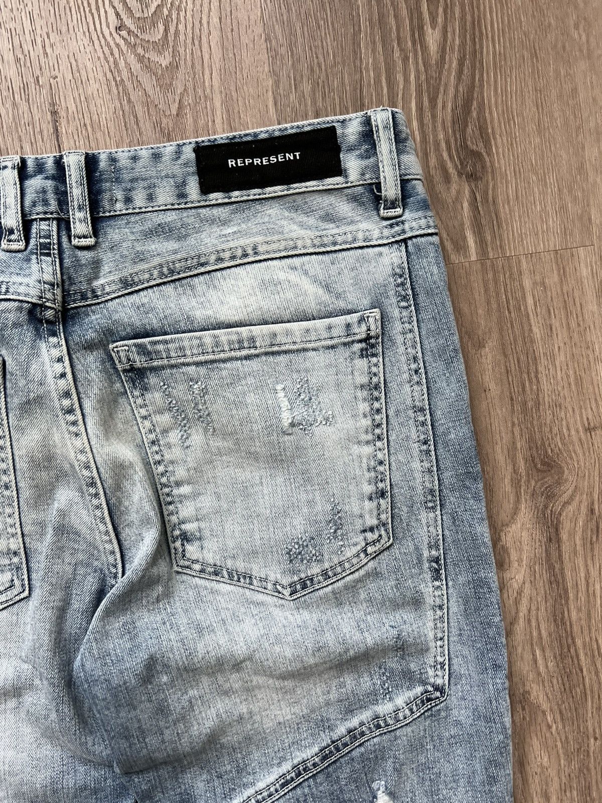 Represent Clo. 2 IN 1 REPRESENT Distressed Biker Pants Jeans Size US 32 / EU 48 - 8 Thumbnail