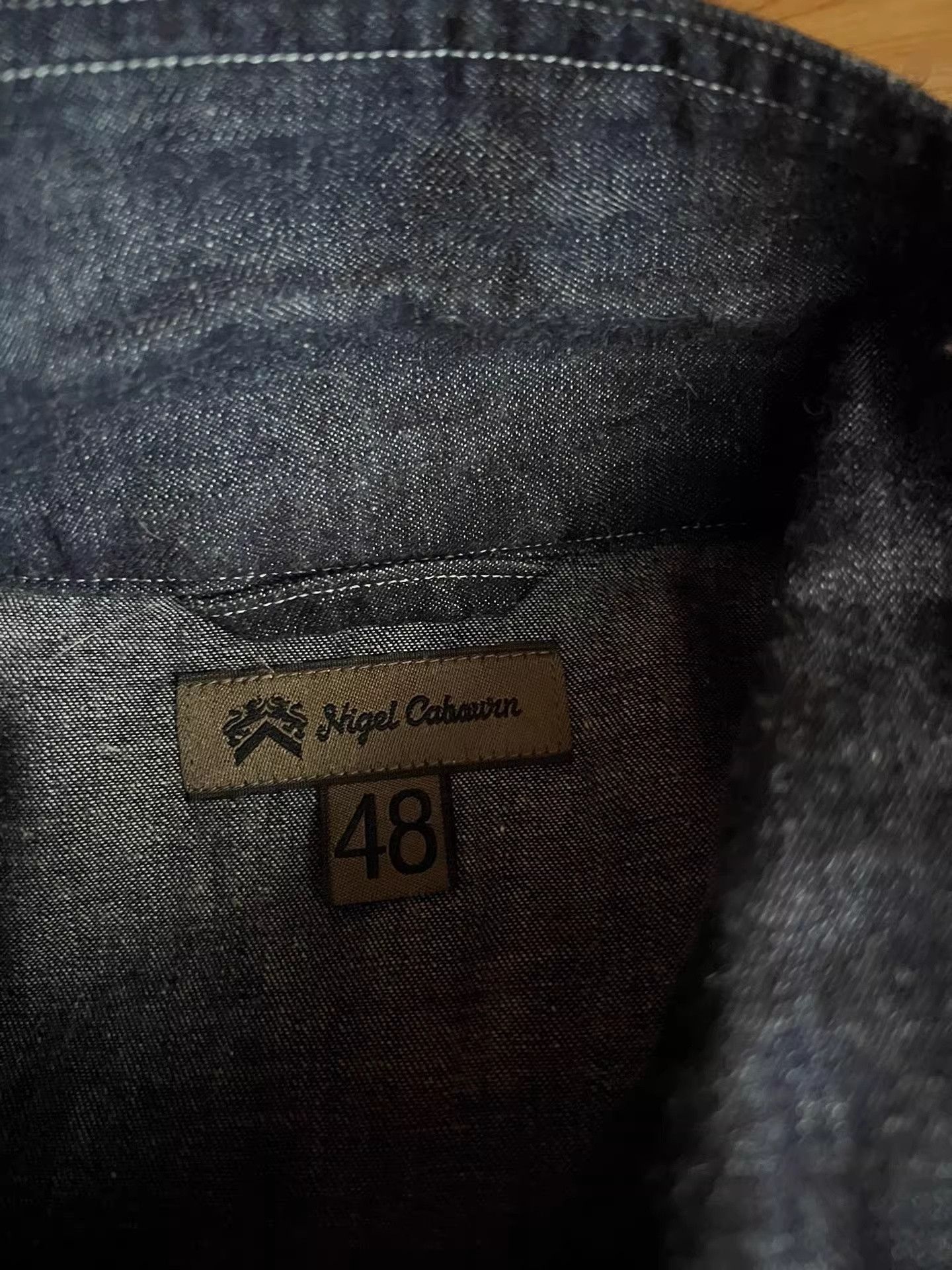Nigel Cabourn Nigel Cabourn Denim Patchwork Short Shirt Size US M / EU 48-50 / 2 - 8 Thumbnail