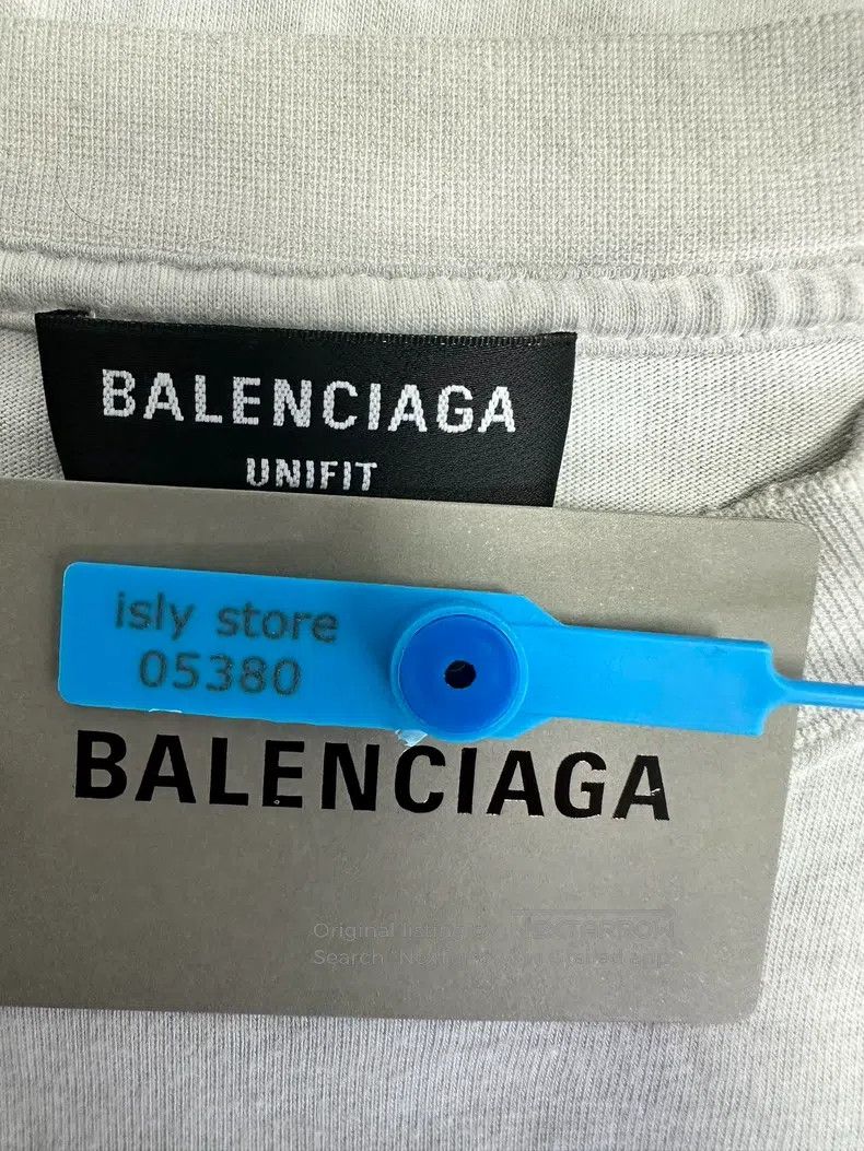 Balenciaga Balenciaga Lightning letter pattern printed crew-neck t-sh Size US M / EU 48-50 / 2 - 4 Thumbnail