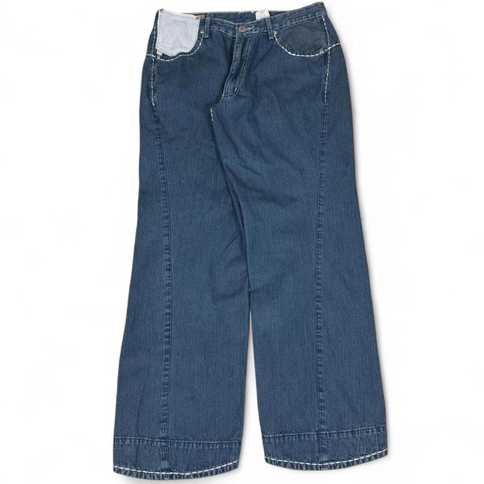 Abercrombie & Fitch Vintage Abercrombie & Fitch unique stiching denim jeans Size 32" / US 10 / IT 46 - 4 Thumbnail