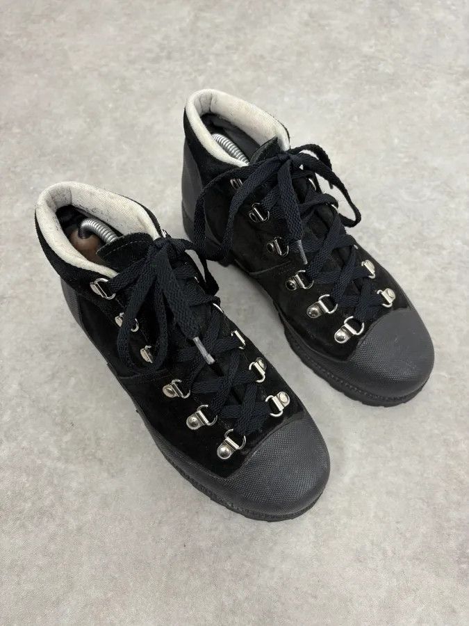 Yohji Yamamoto Yohji Yamamoto Y’s Black Suede Hiking Boots Size US 7 / EU 40 - 4 Thumbnail
