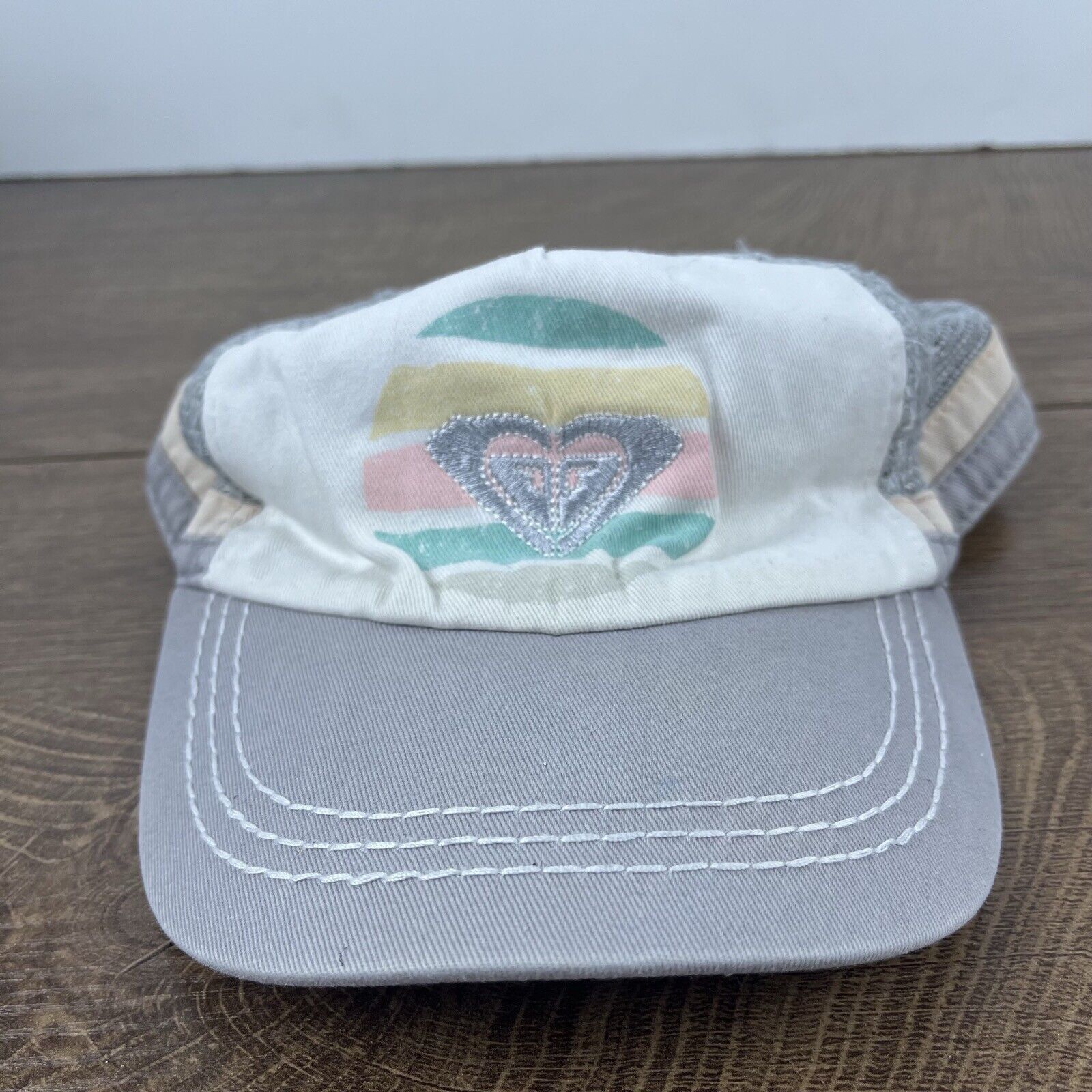 Other Roxy Gray Hat ROXY Adjustable Hat White Adjustable Hat White Size ONE SIZE - 4 Thumbnail