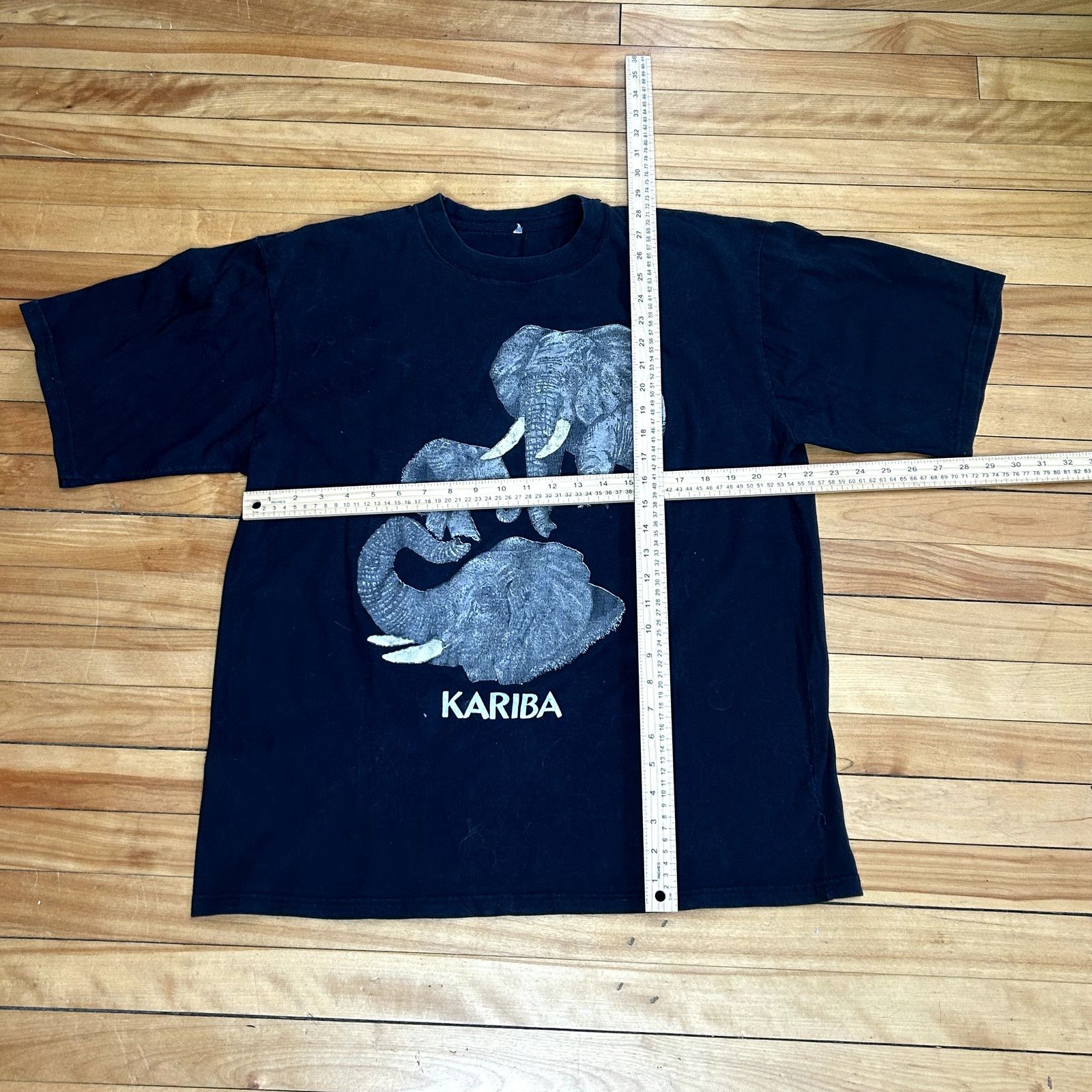 Vintage Y2K Kariba Elephant Nature T-Shirt Size US L / EU 52-54 / 3 - 4 Thumbnail