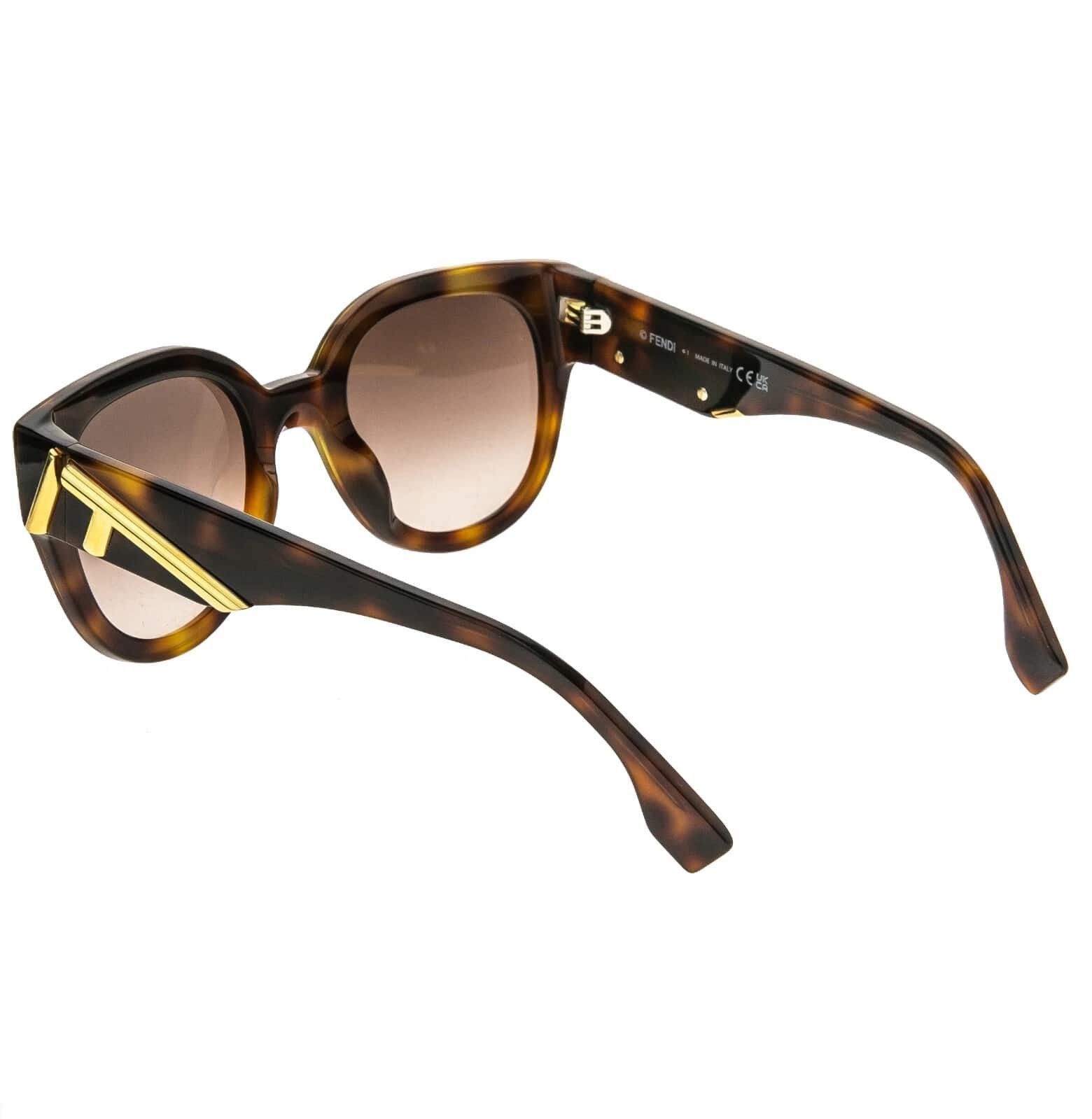 Fendi FENDI FIRST 40111 Diagonal Logo Sunglasses FE40111I 53F Size ONE SIZE - 8 Thumbnail