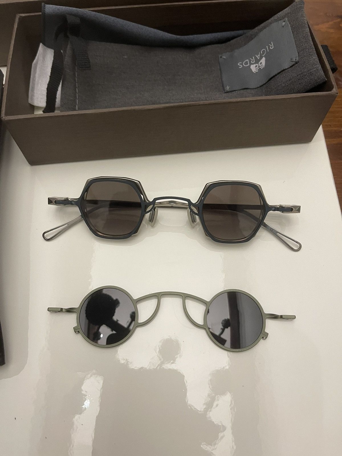 image of Rigards Mad Scientist X Rg1921Ti Sunglasses New in Silver, Men's