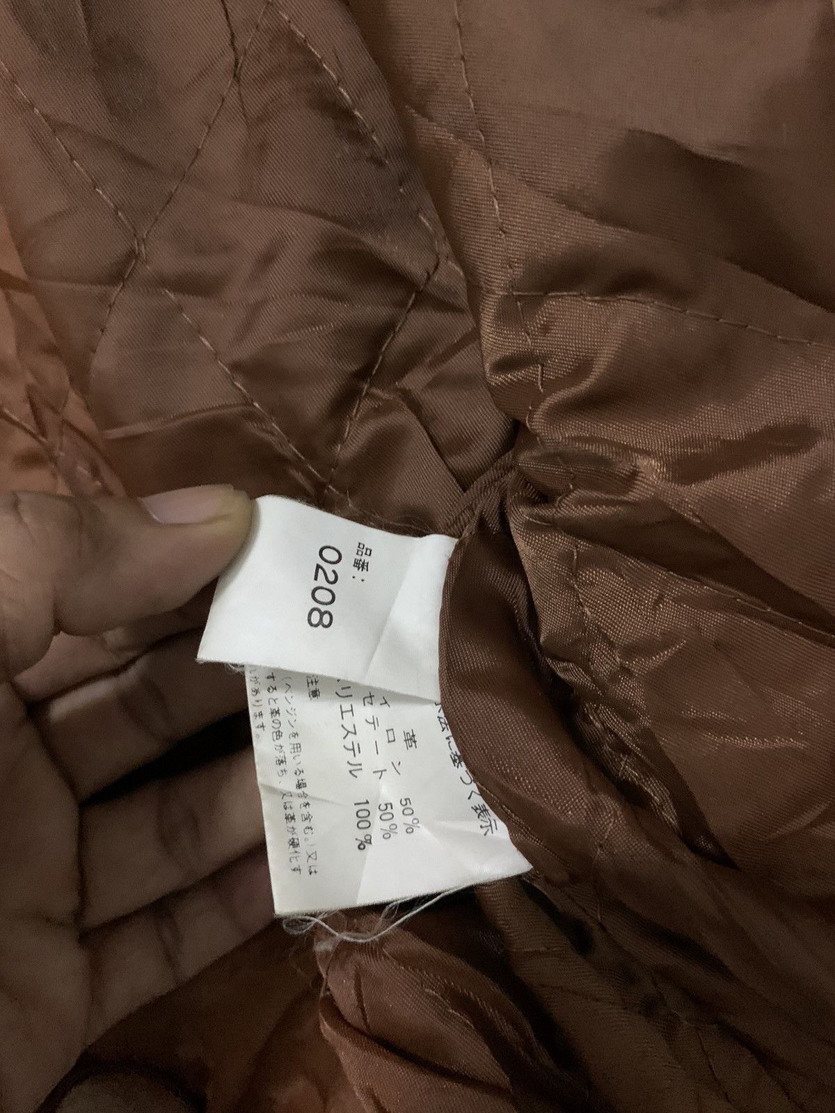 Genuine Leather × Vintage Vintage Leather Double collar jacket (A) Size US M / EU 48-50 / 2 - 9 Thumbnail