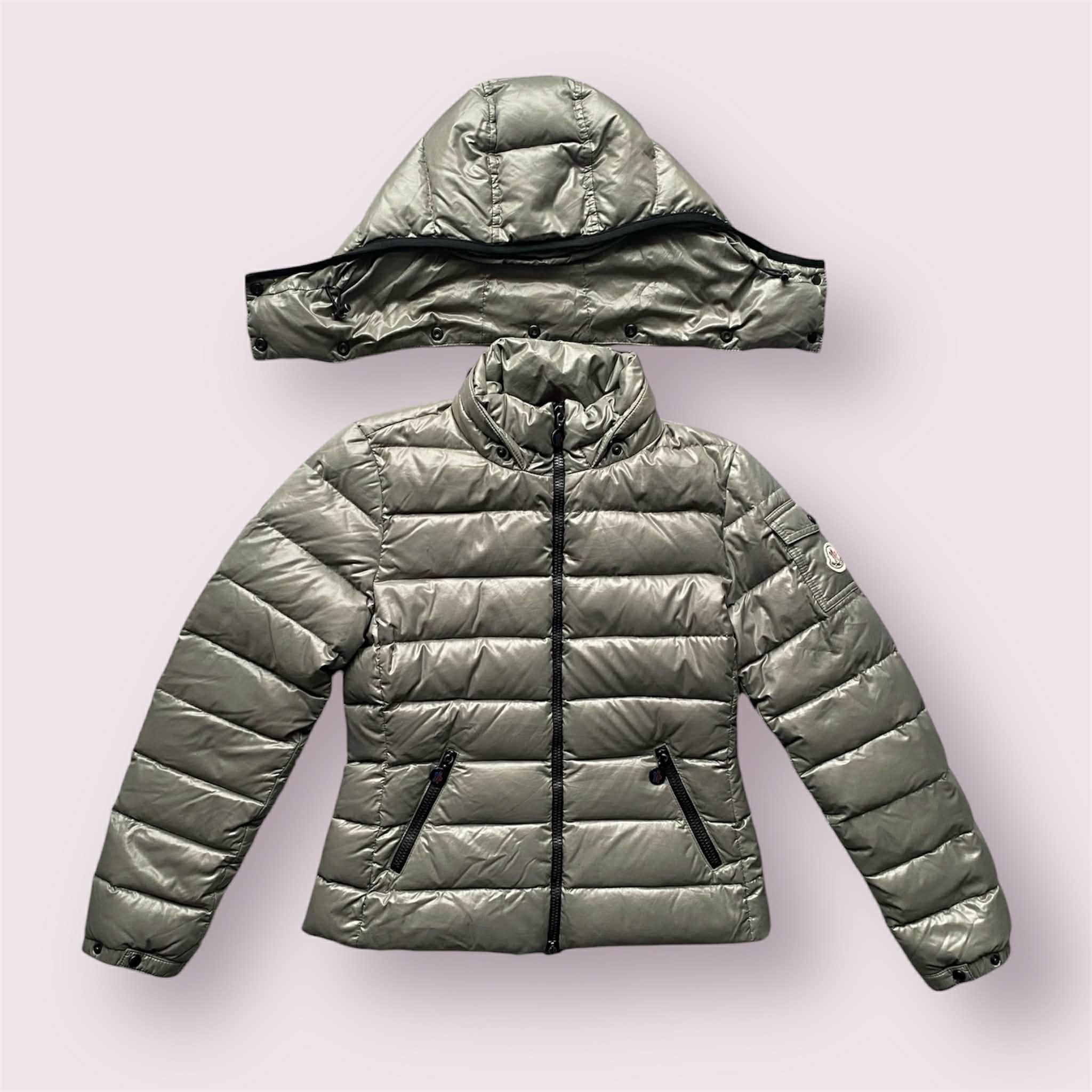 Moncler Moncler Women Bady Giubbotto Puffer Down Gray Jacket Size XS / US 0-2 / IT 36-38 - 3 Thumbnail