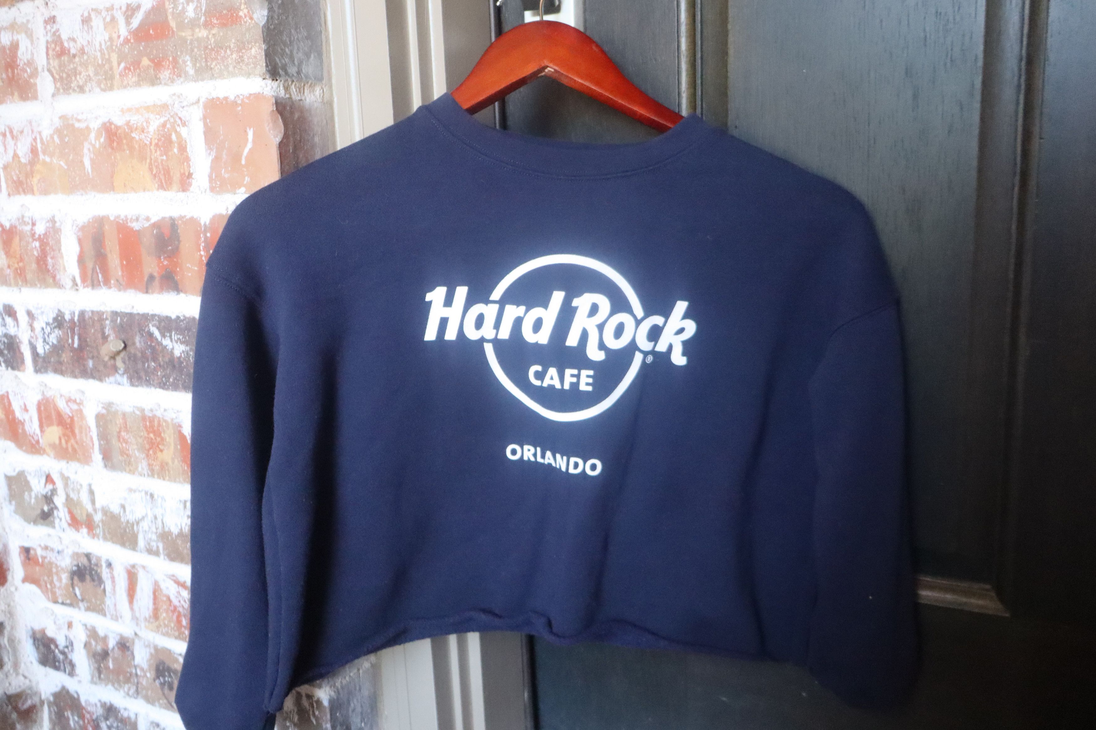 Hard Rock Cafe Navy Blue Hard Rock Cropped Top Size XS / US 0-2 / IT 36-38 - 1 Thumbnail