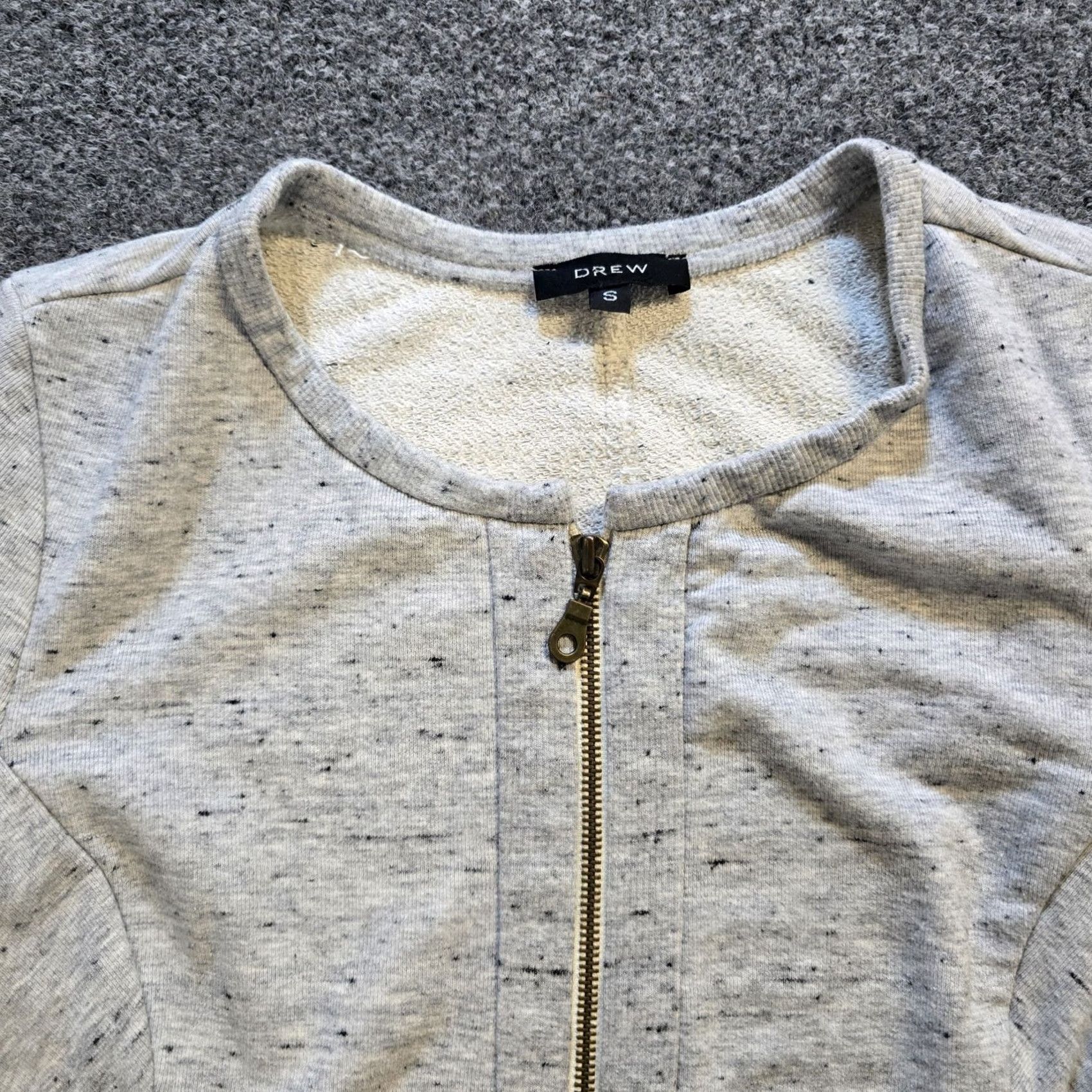 Drew Drew Jacket Womens Size Small Gray Full Zip Pockets Sweatshirt Capsule Layer Jacket Size S / US 4 / IT 40 - 2 Thumbnail