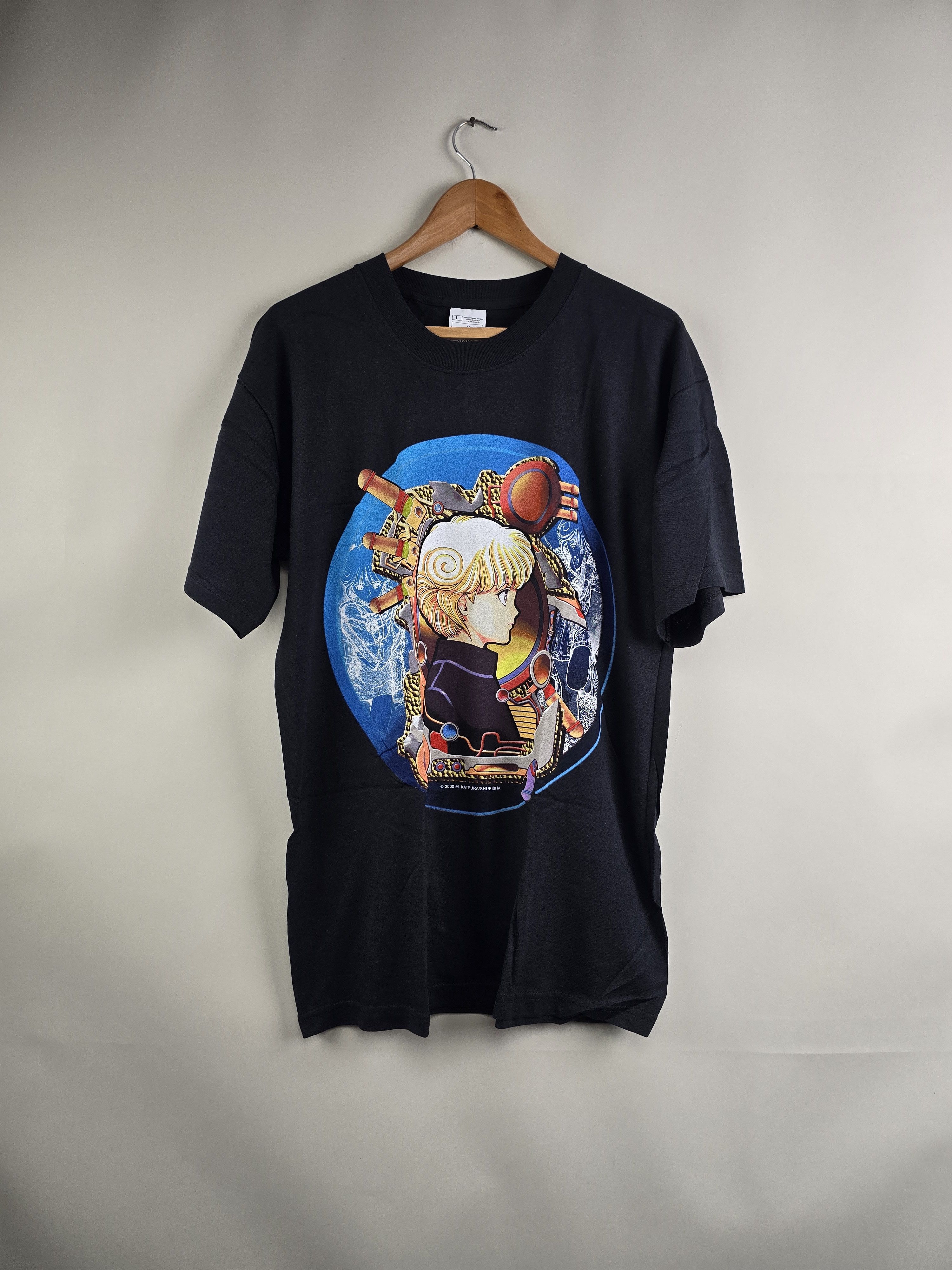 Anime × Vintage 2000 Video Girl AI Anime Tee L 21.5" 30.5" Size US L / EU 52-54 / 3 - 6 Thumbnail