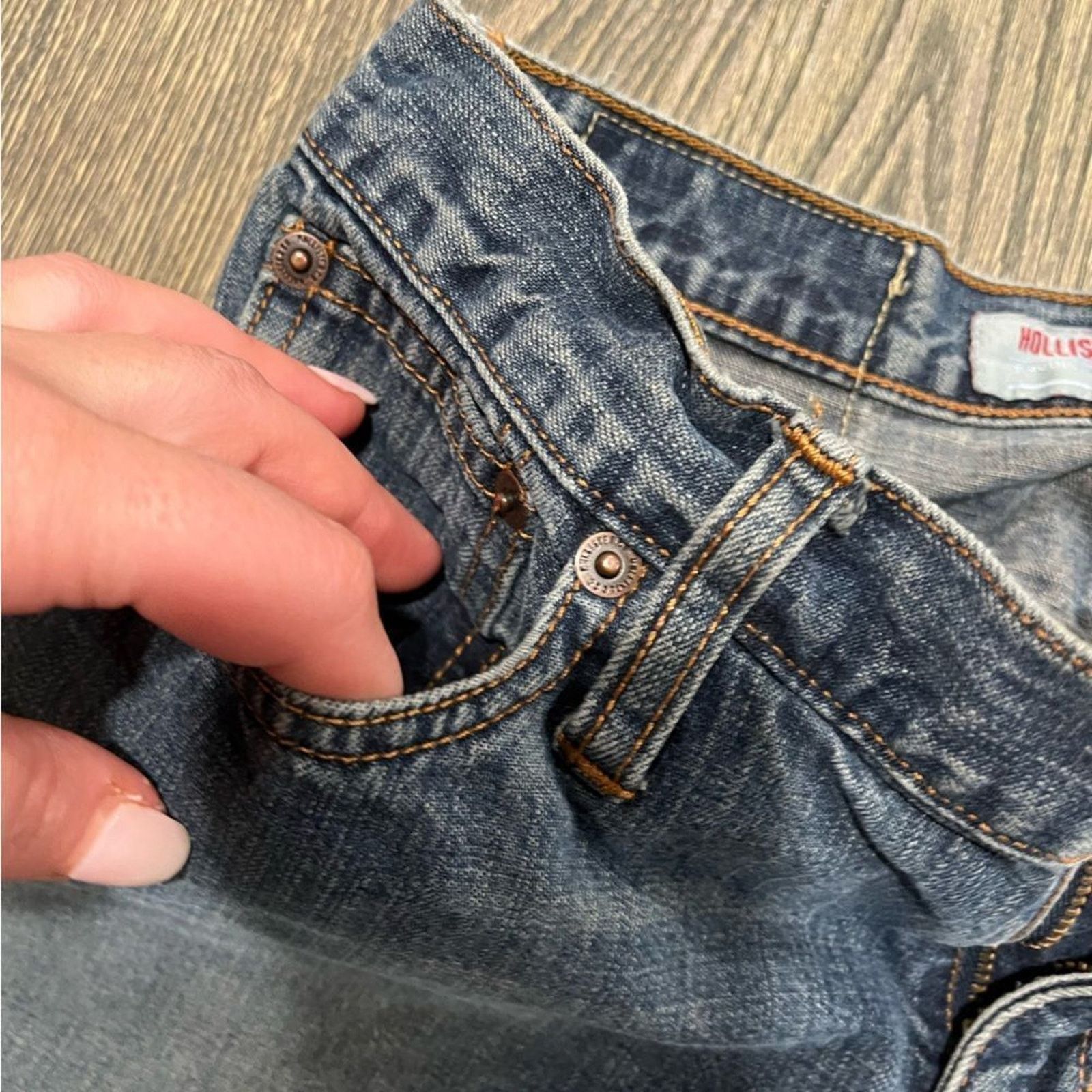 Hollister Hollister & Co Pacific Merchants Cuffed Cropped Jeans Sz 22 Size 34" / US 12 / IT 48 - 10 Thumbnail