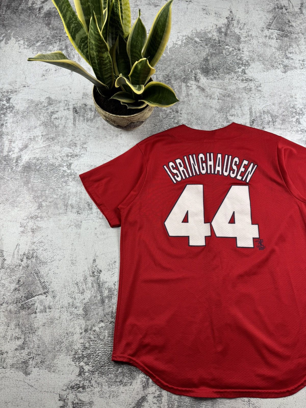 Majestic CARDINALS Isringhausen 44 USA Baseball Jersey USA T Shirt Size US L / EU 52-54 / 3 - 3 Thumbnail