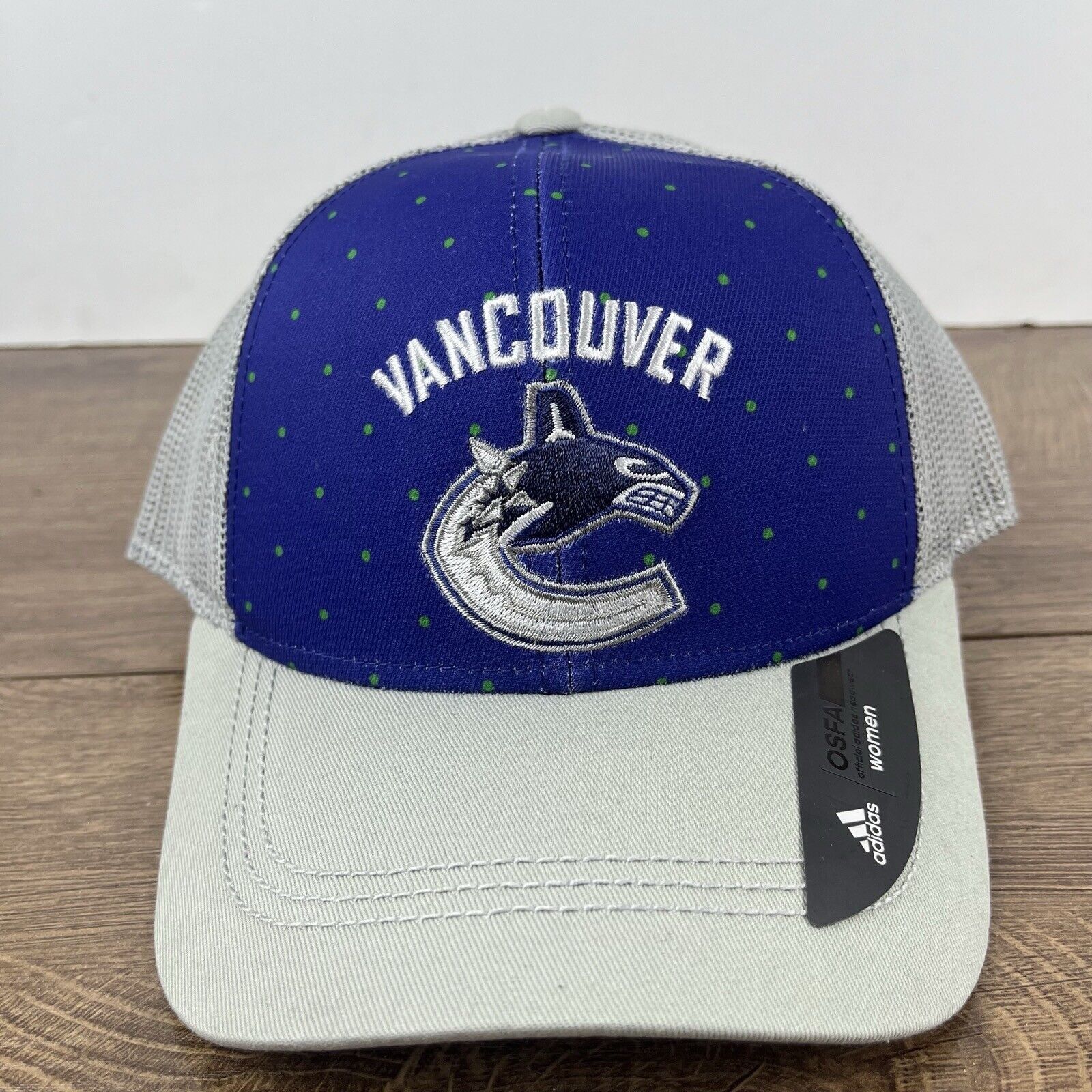 Adidas Vancouver Cannucks Adidas Hat Snapback Blue Cap Adjustable B Size ONE SIZE - 4 Thumbnail