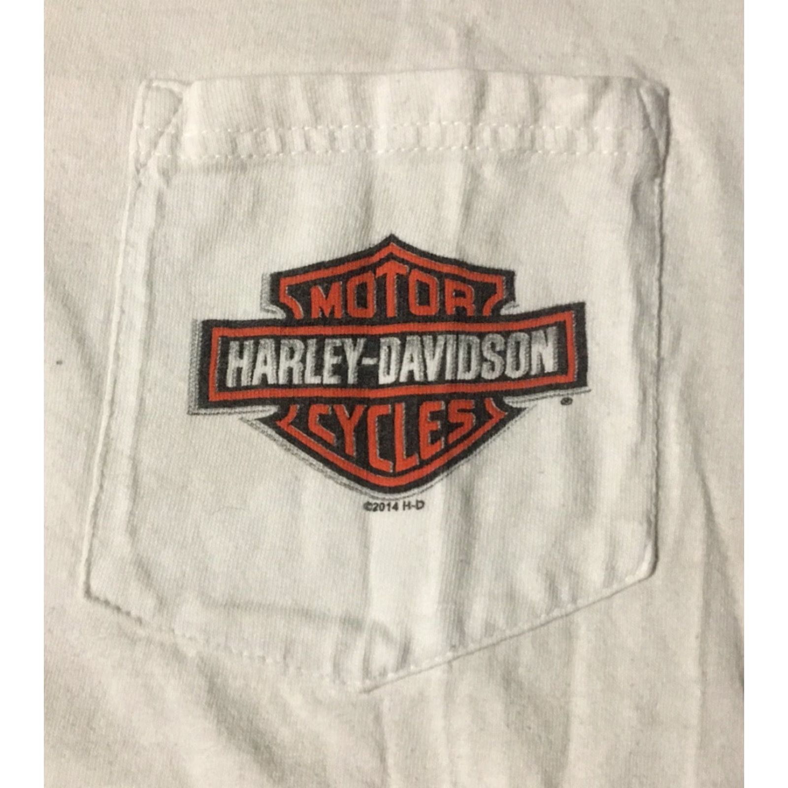 Harley Davidson VINTAGE Harley-Davidson Shirt Adult L White Harley-Davidson Austin Texas Faded Distressed Graphic Tee Punk Grunge 90s Biker USA Flag Size US L / EU 52-54 / 3 - 4 Thumbnail