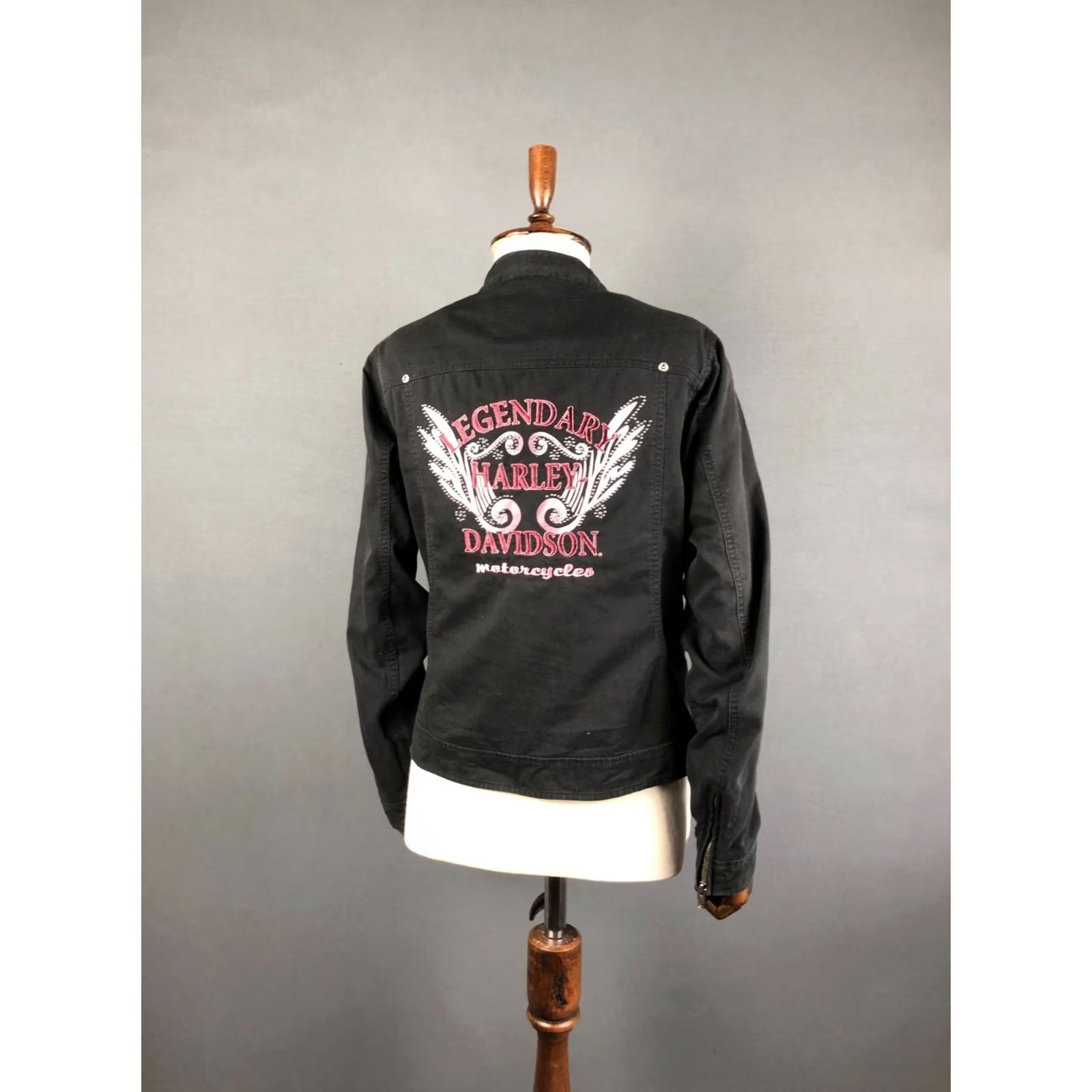 Harley Davidson Harley-Davidson Women's Jacket Full Zip Cotton Black M Size M / US 6-8 / IT 42-44 - 3 Thumbnail