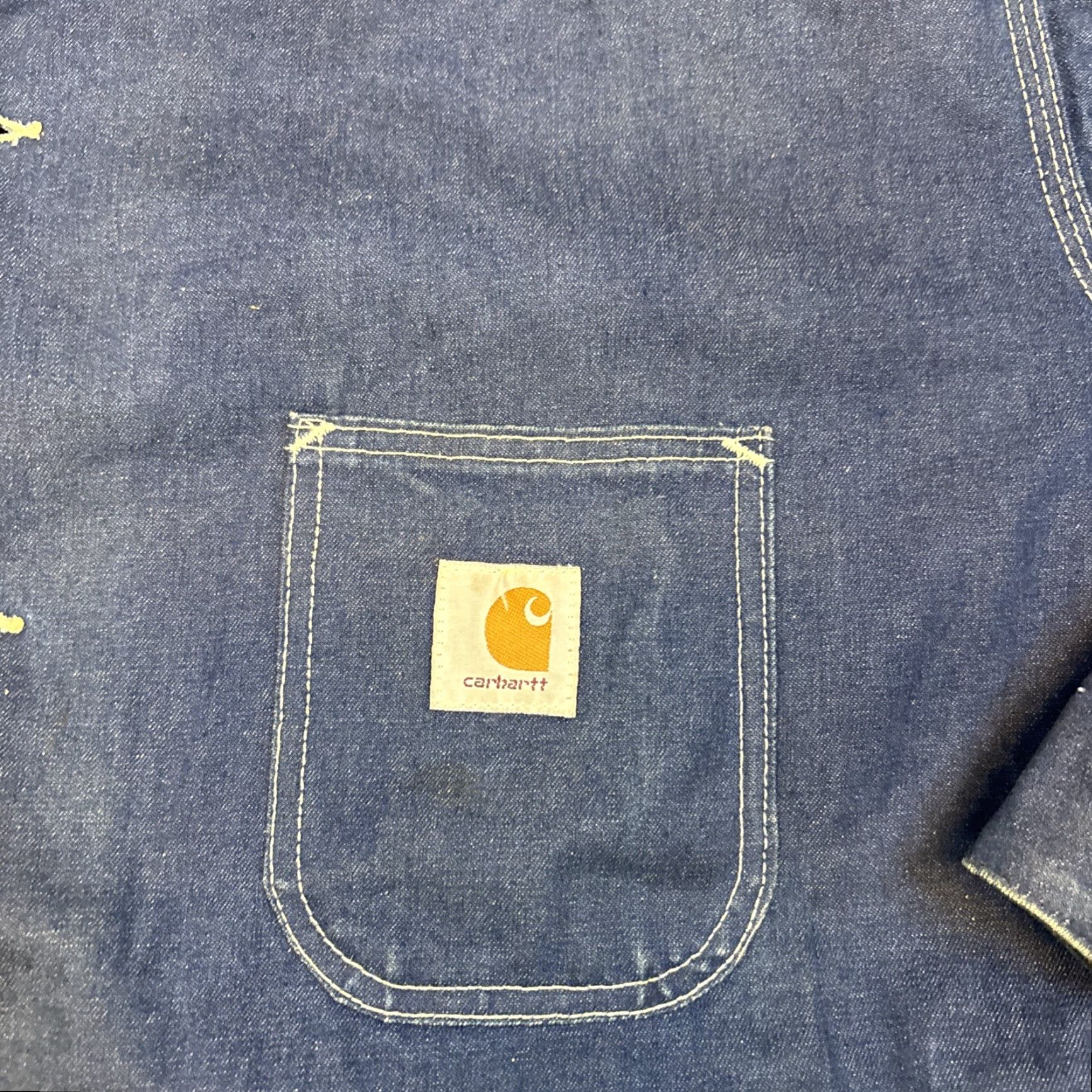 Carhartt VINTAGE Carhartt 8LC Denim Jacket Mens 54 Workwear Blanket Lined Bomber Jacket Pockets Blue Size US L / EU 52-54 / 3 - 2 Thumbnail