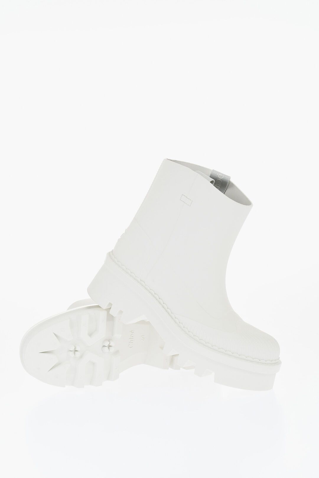 Chloe og1mm1125 Rubber Boots in White Size US 9 / IT 39 - 2 Thumbnail