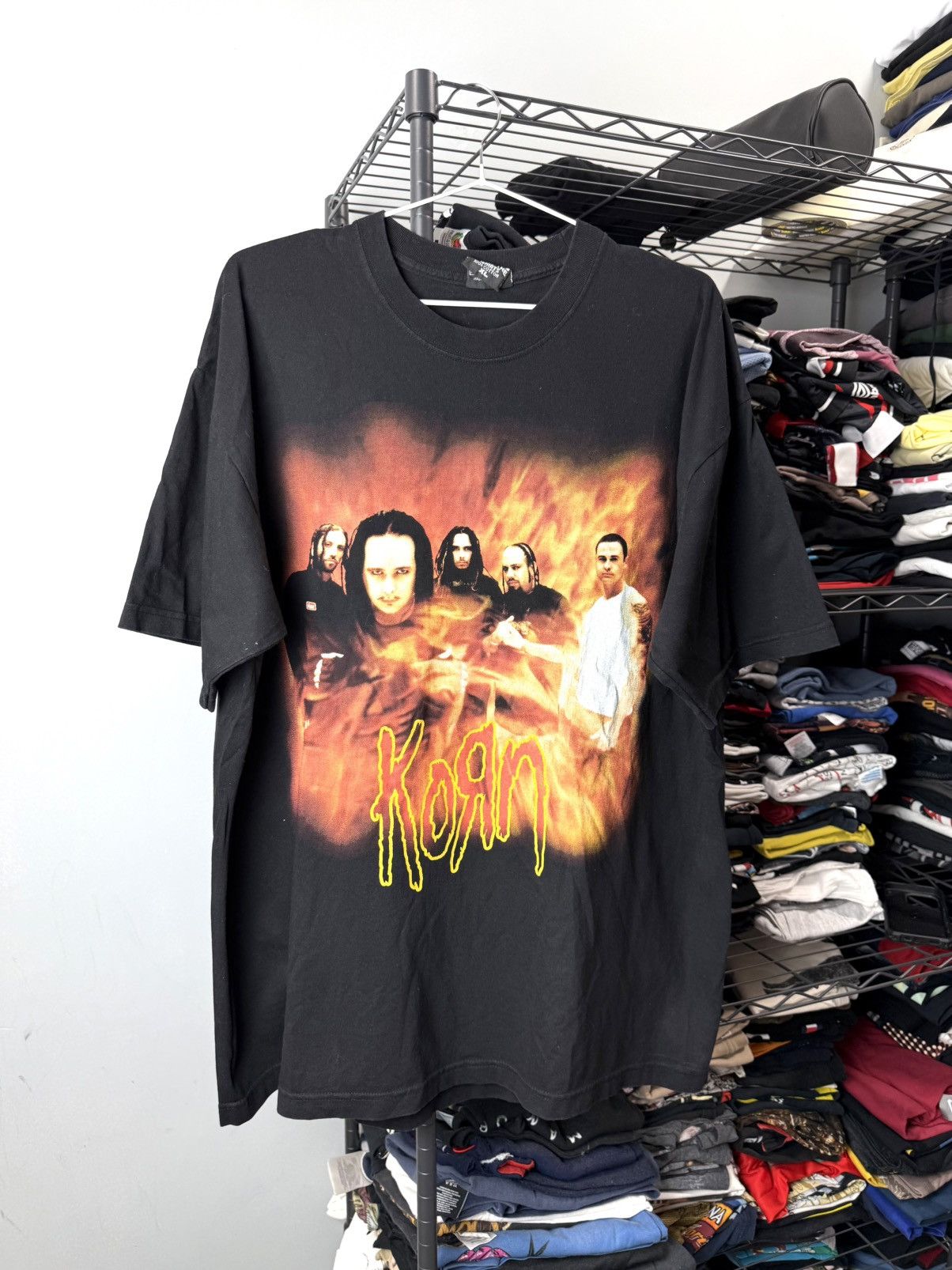 Band Tees 90-00s Rare! Vintage Korn Band Rock T Shirt Size US XL / EU 56 / 4 - 1 Thumbnail