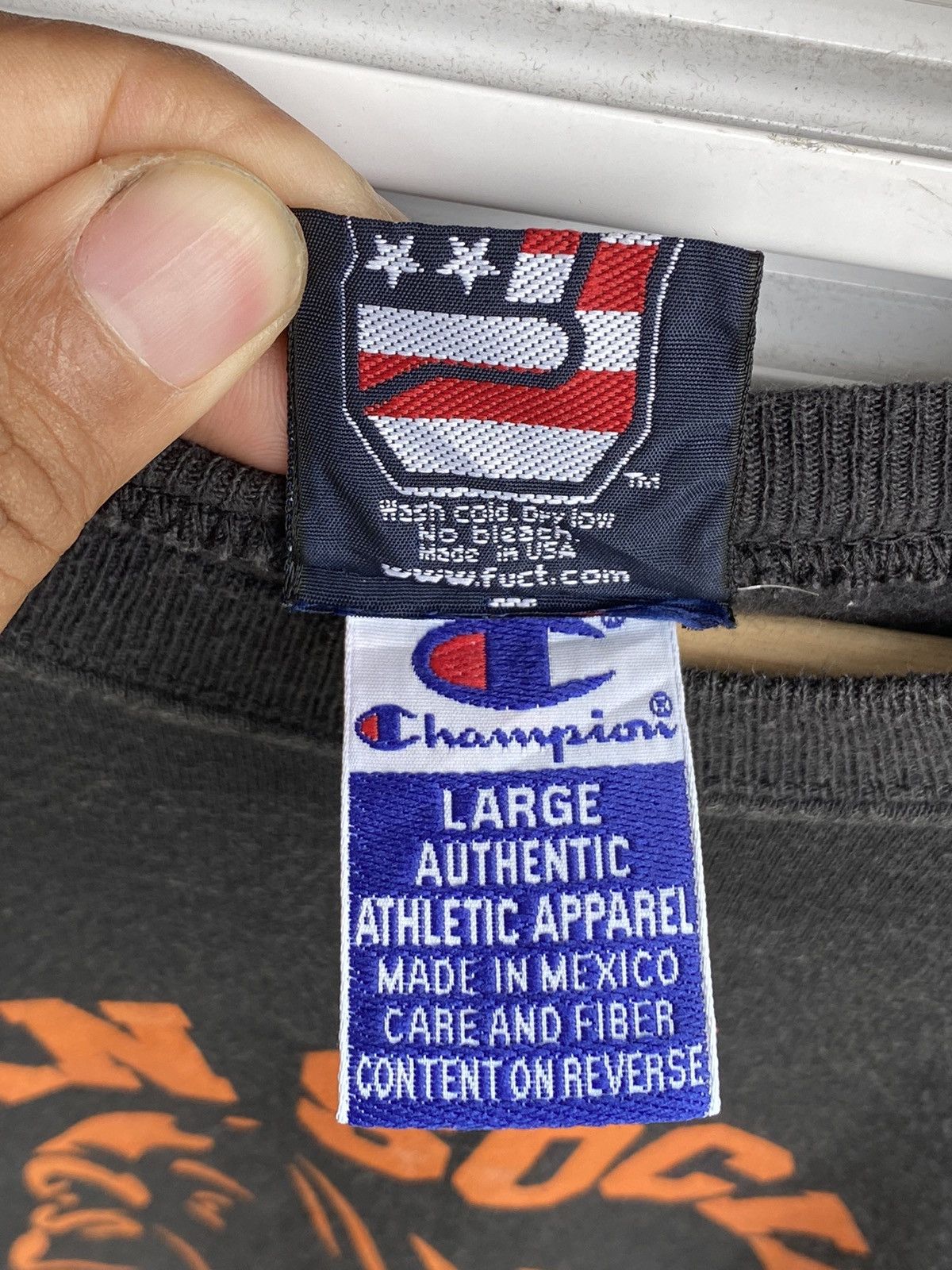 Champion Vintage FUCT x Champion Simian Society bApe Crewneck Size US L / EU 52-54 / 3 - 6 Thumbnail