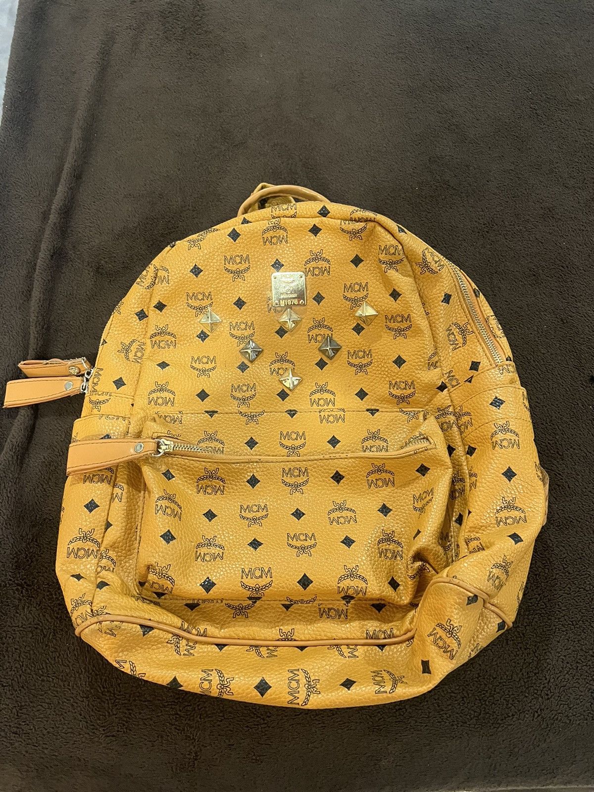 image of Designer MCM Vintage Streetwear Bag in Light Tan, Men's