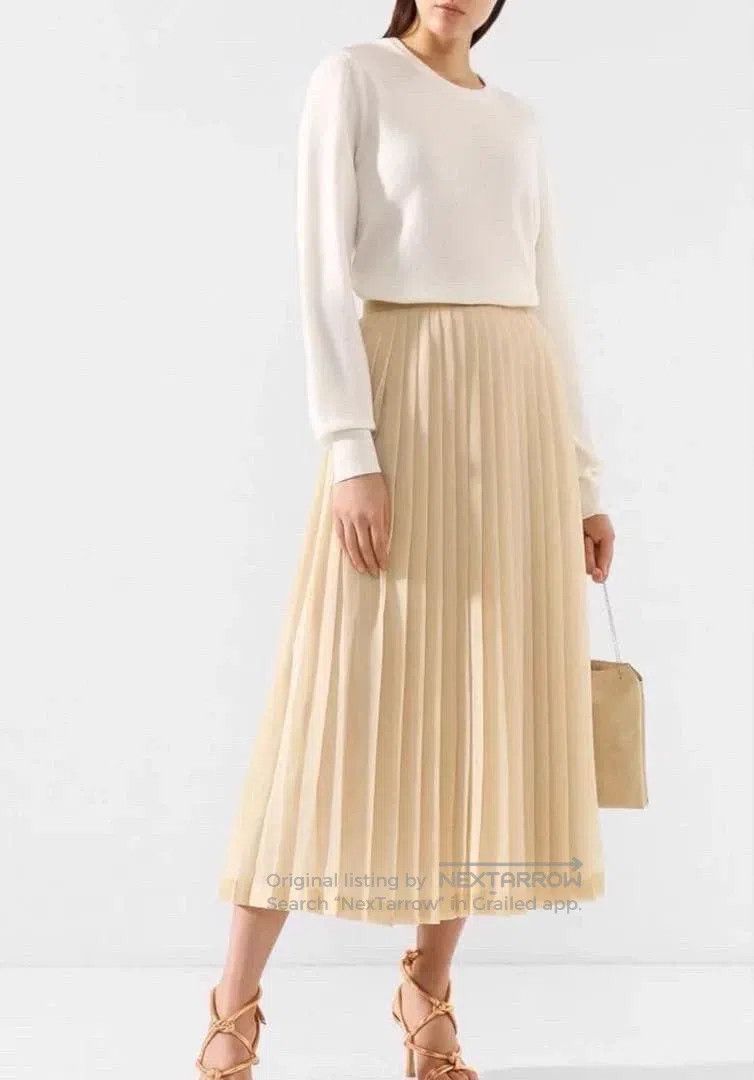 The Row The Row size 2 Pleated chiffon dress Size 22" - 2 Thumbnail