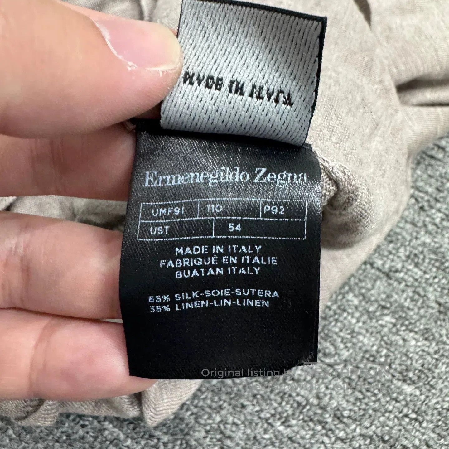 Ermenegildo Zegna Ermenegildo Zegna Silk Linen Blend Knit Sweater. Size US L / EU 52-54 / 3 - 3 Thumbnail