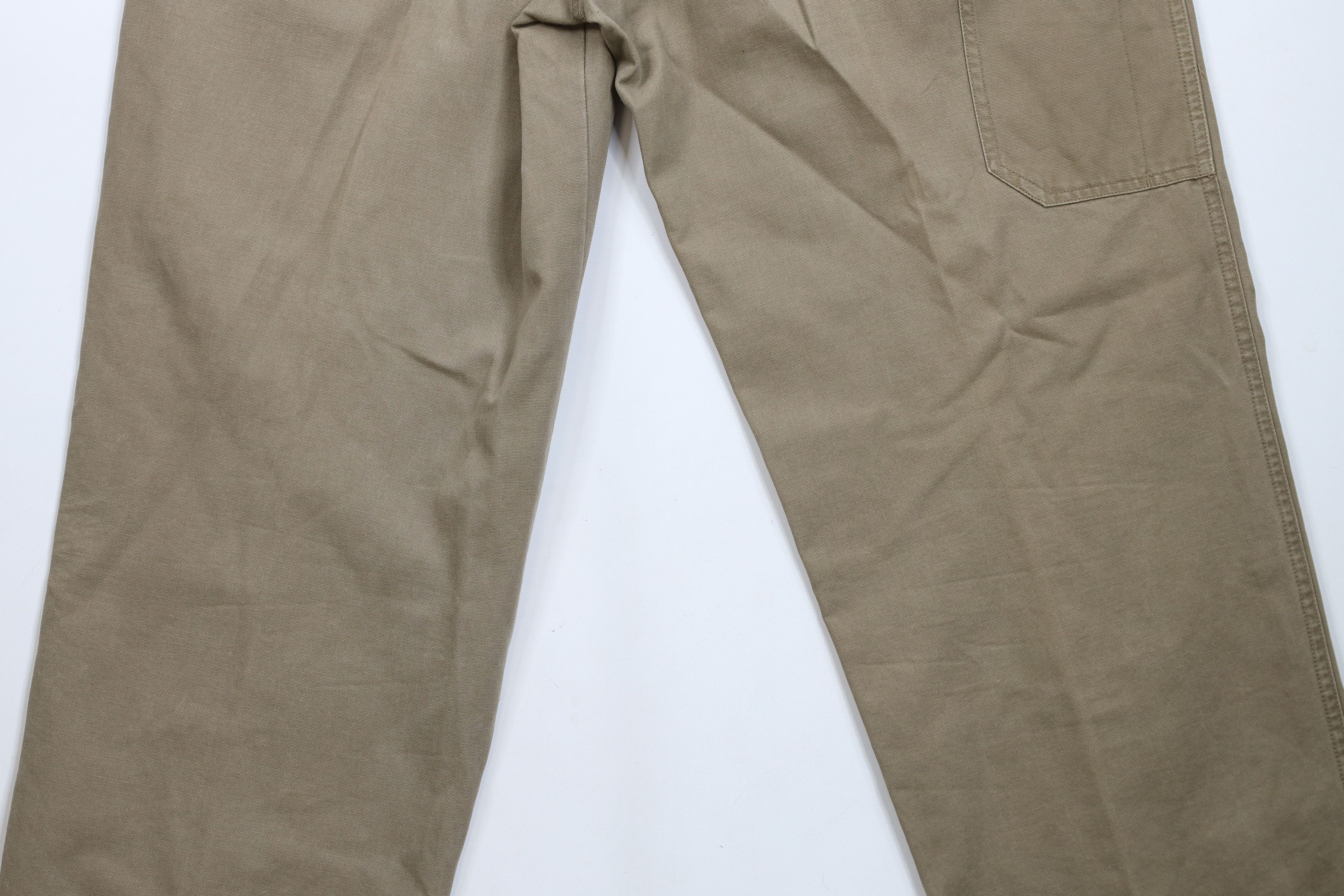 Columbia × Vintage Vintage Columbia Spell Out Wide Leg Canvas Pants Beige Size US 36 / EU 52 - 13 Thumbnail