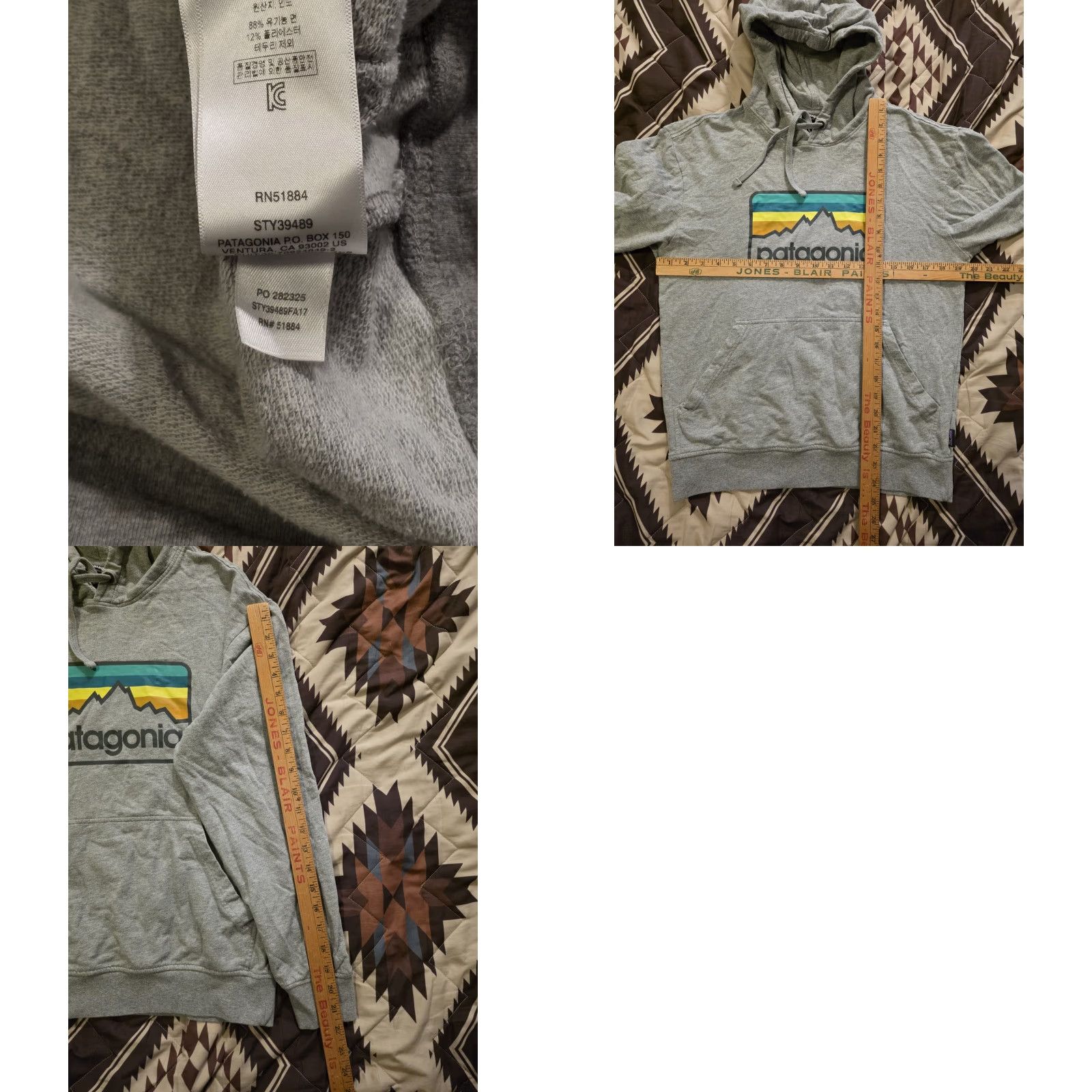 Patagonia Patagonia Line Logo Badge Lightweight Pullover Hoodie Gray XS Men's Relaxed Fit Crew Neck Long Sleeve Logo Graphic Print Size US XS / EU 42 / 0 - 8 Thumbnail