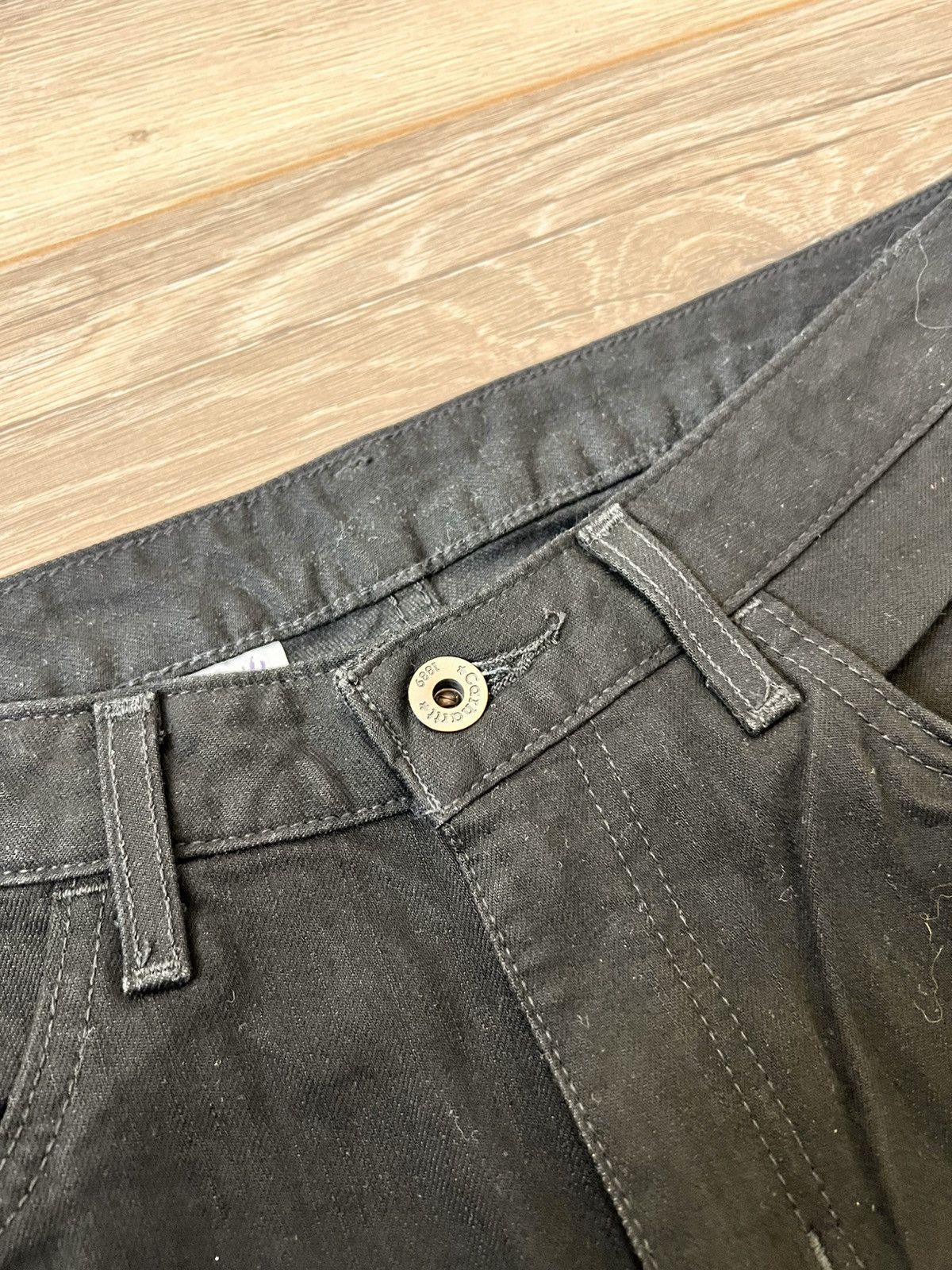 Carhartt Carhartt Original Fit Black Twill Work Pants Size US 32 / EU 48 - 7 Thumbnail