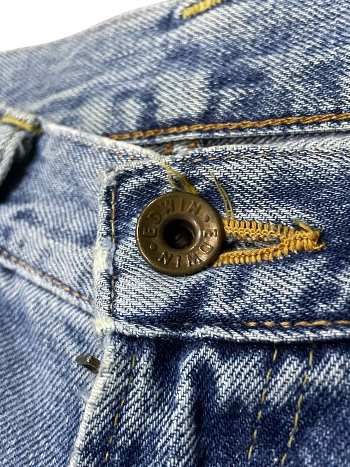 Edwin × Vintage Vintage OG Edwin 505 Loose Baggy Selvedge Jeans Size US 32 / EU 48 - 13 Thumbnail