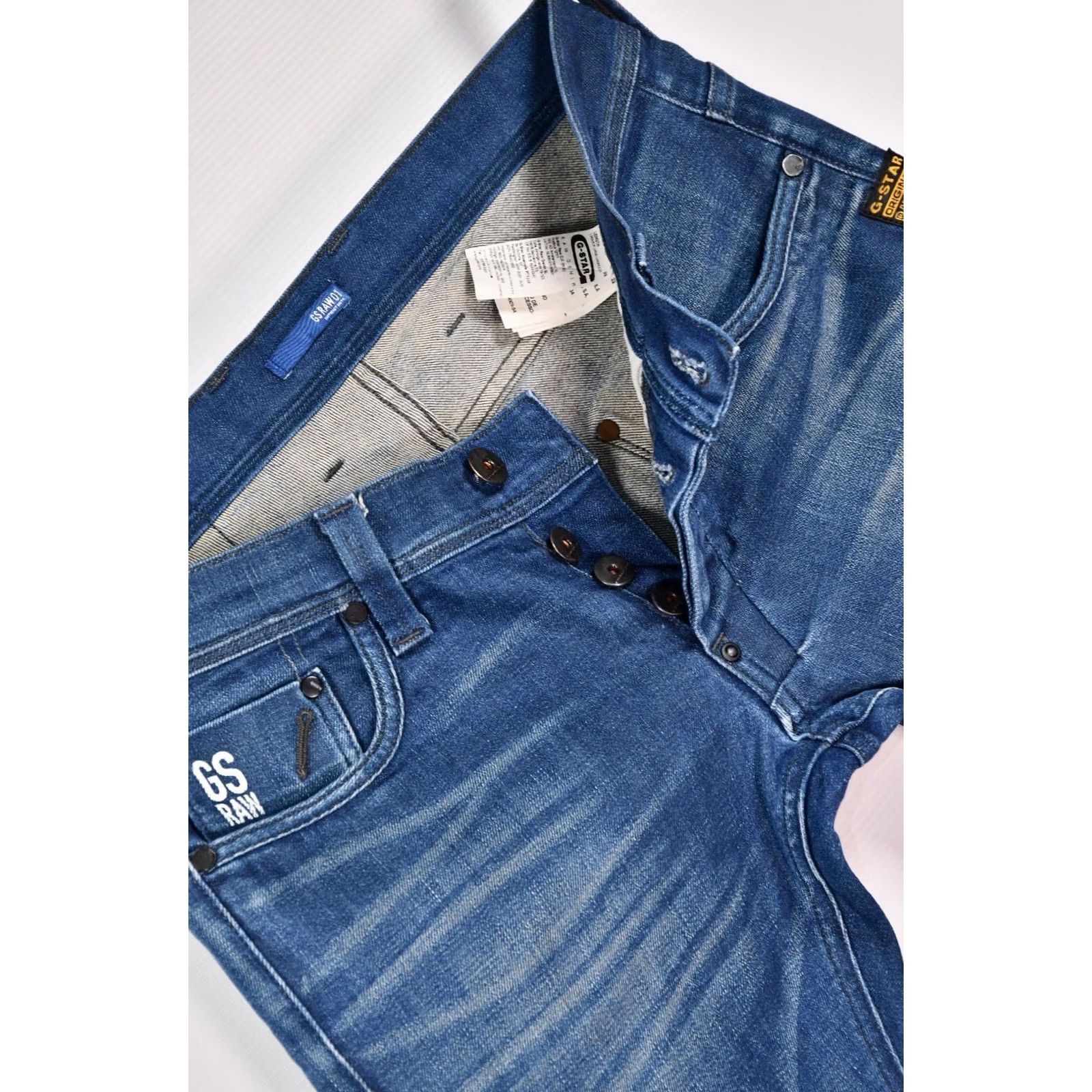 G-Star G-Star Raw Defend Super Slim Jeans Men W32 L32 Blue Skinny Slim Denim 100% Genuine Size US 32 / EU 48 - 7 Thumbnail
