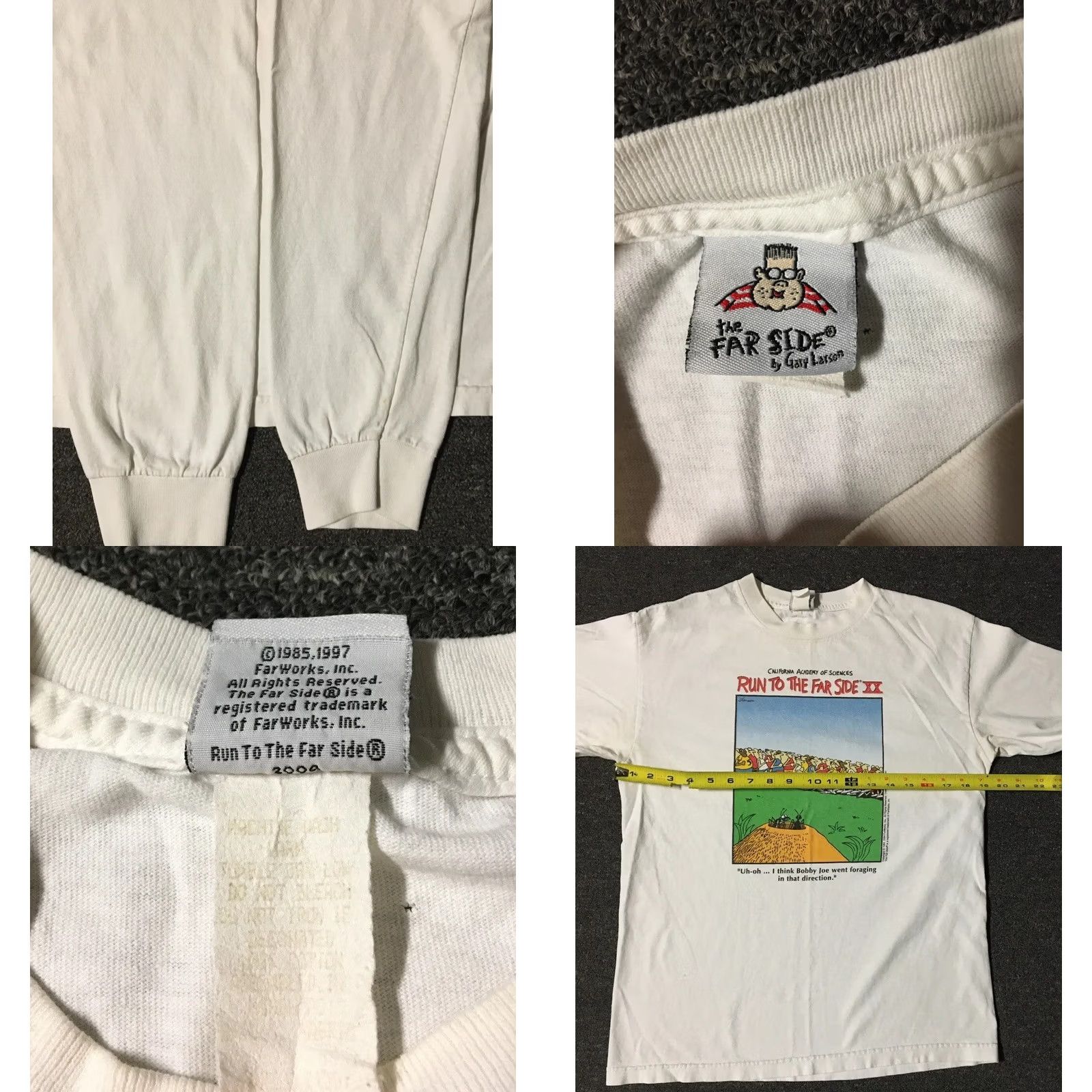 Vintage Vintage Farside Comics California Academy of Science Run Faded Shirt S Funny Grunge Size US S / EU 44-46 / 1 - 9 Thumbnail