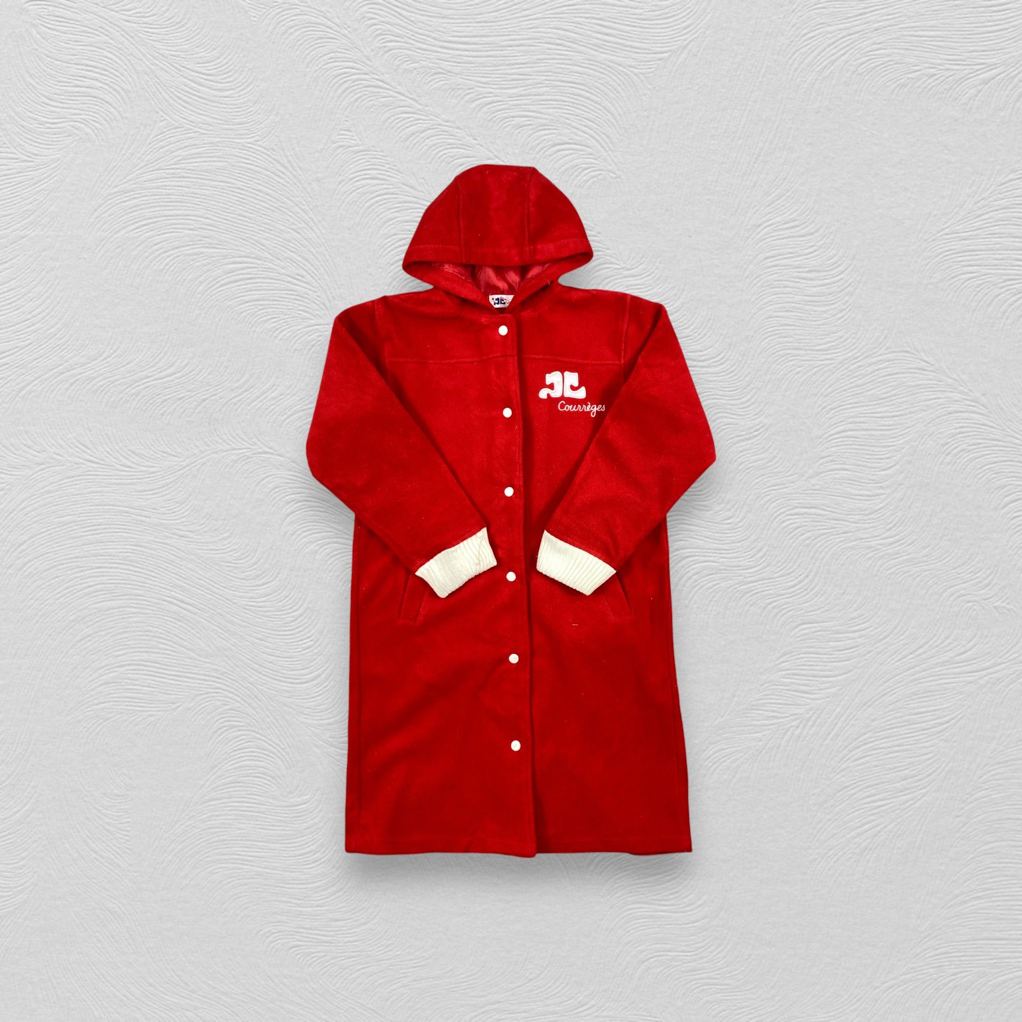 Courreges Vintage Courreges Long Hoodie Jacket - J252 Size US S / EU 44-46 / 1 - 4 Thumbnail