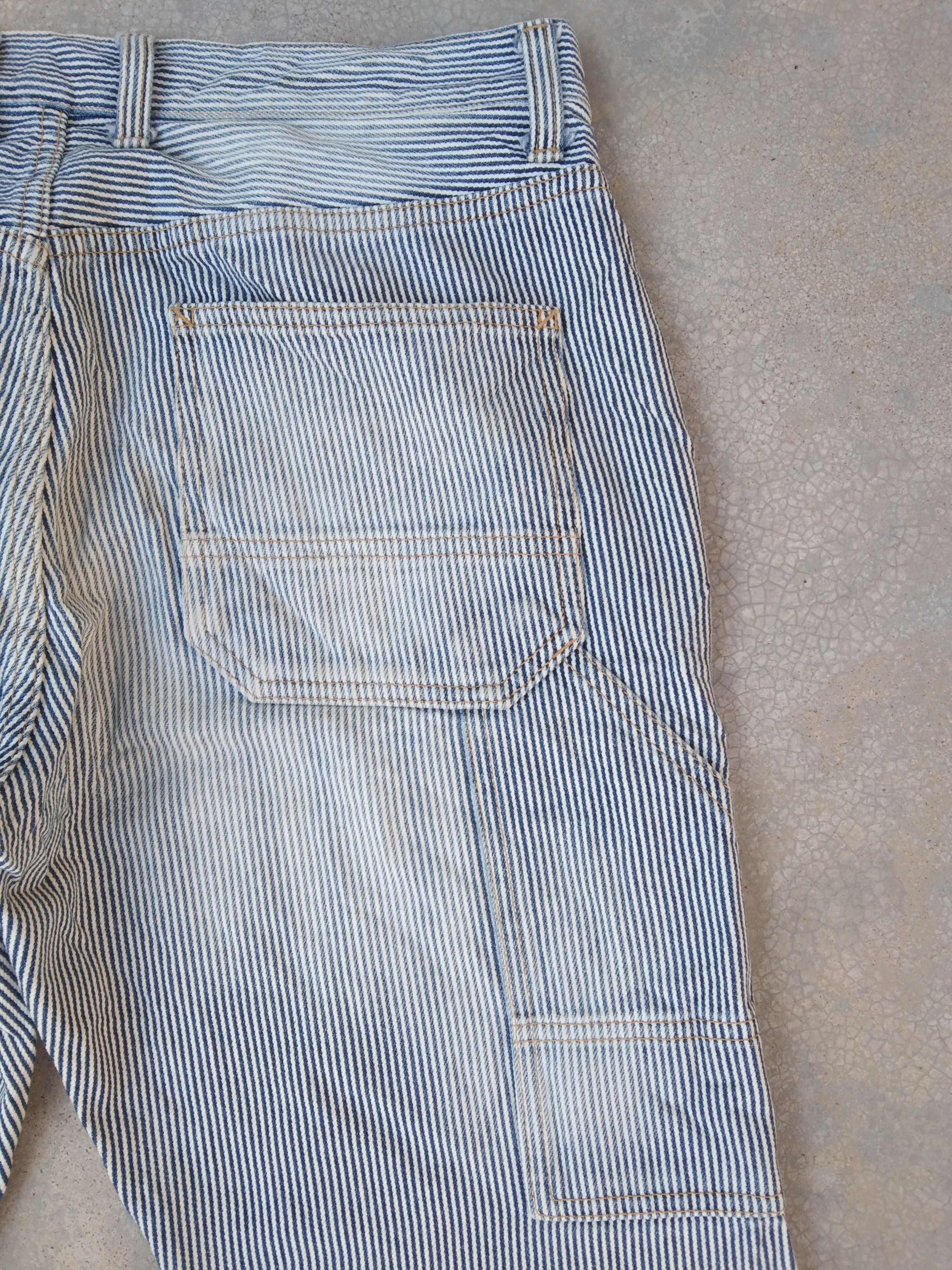 Japanese Brand Vintage Japanese Takeo Kikuchi Hickory Carpenter Jeans 32x30 Size US 32 / EU 48 - 2 Thumbnail