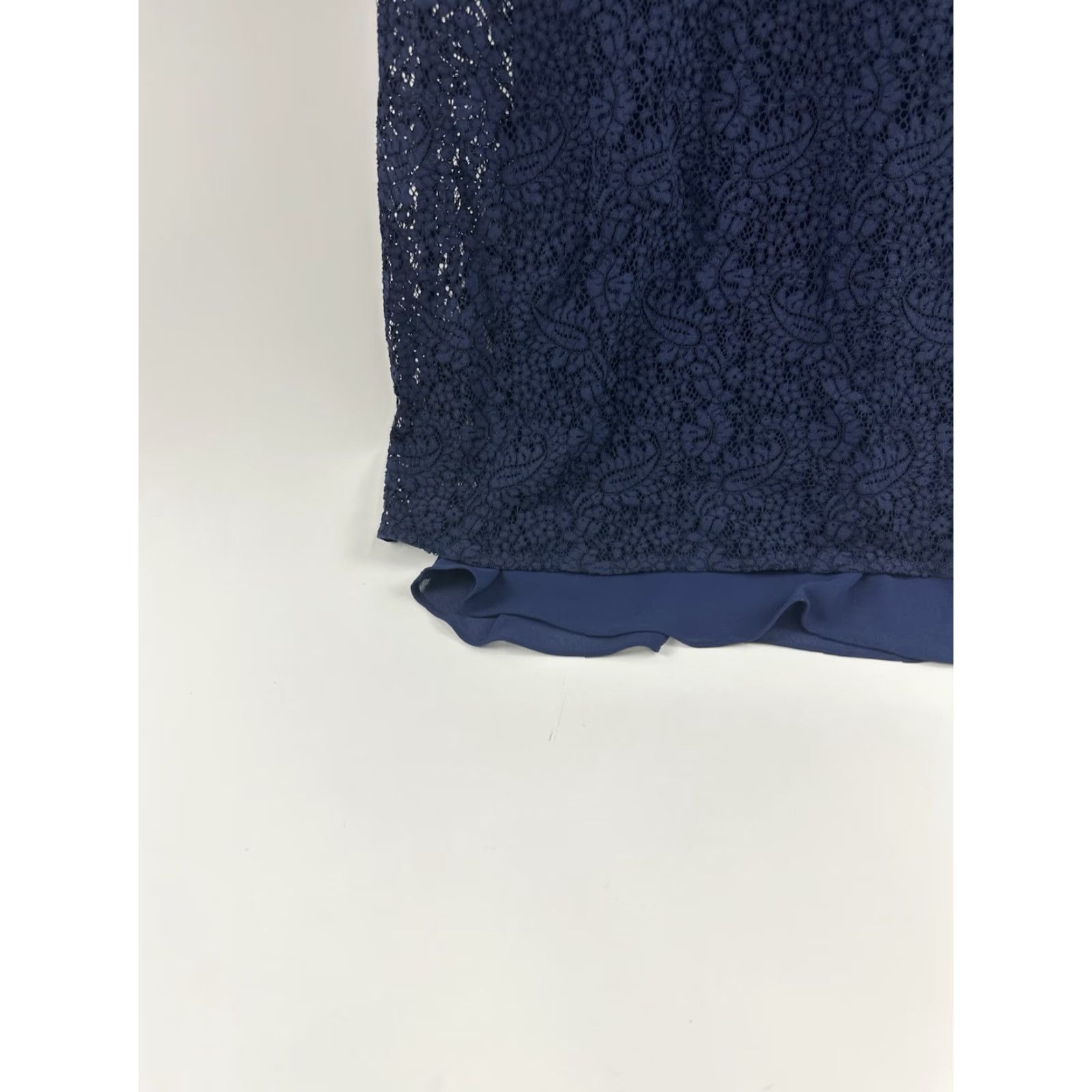 Michael Kors Michael Kors Dress Women’s 10 Blue Lace Shift Collar Sleeveless Knee Length Floral Casual Party/Cocktail Travel Mens? Size L / US 10 / IT 46 - 4 Thumbnail