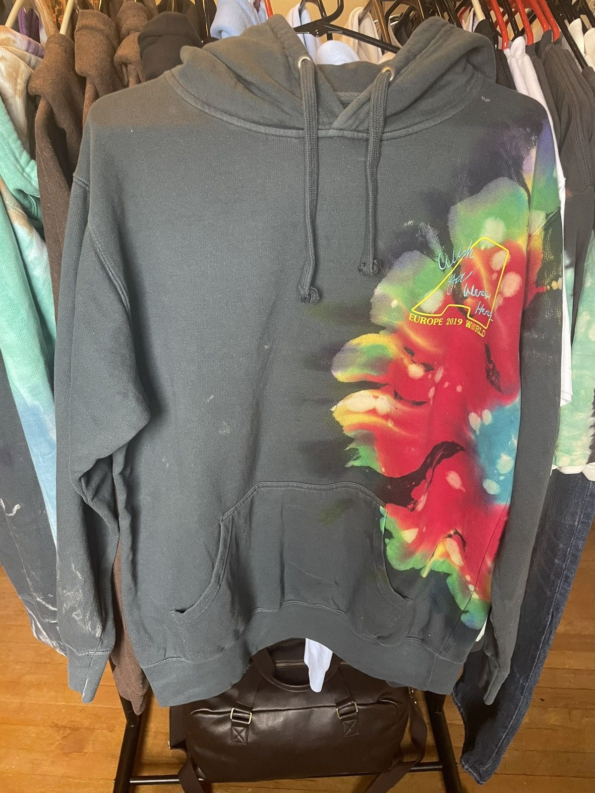 image of Europe, 2019 Travis Scott Wish You Were Here Hoodie in Tie Dye, Men's (Size Medium)