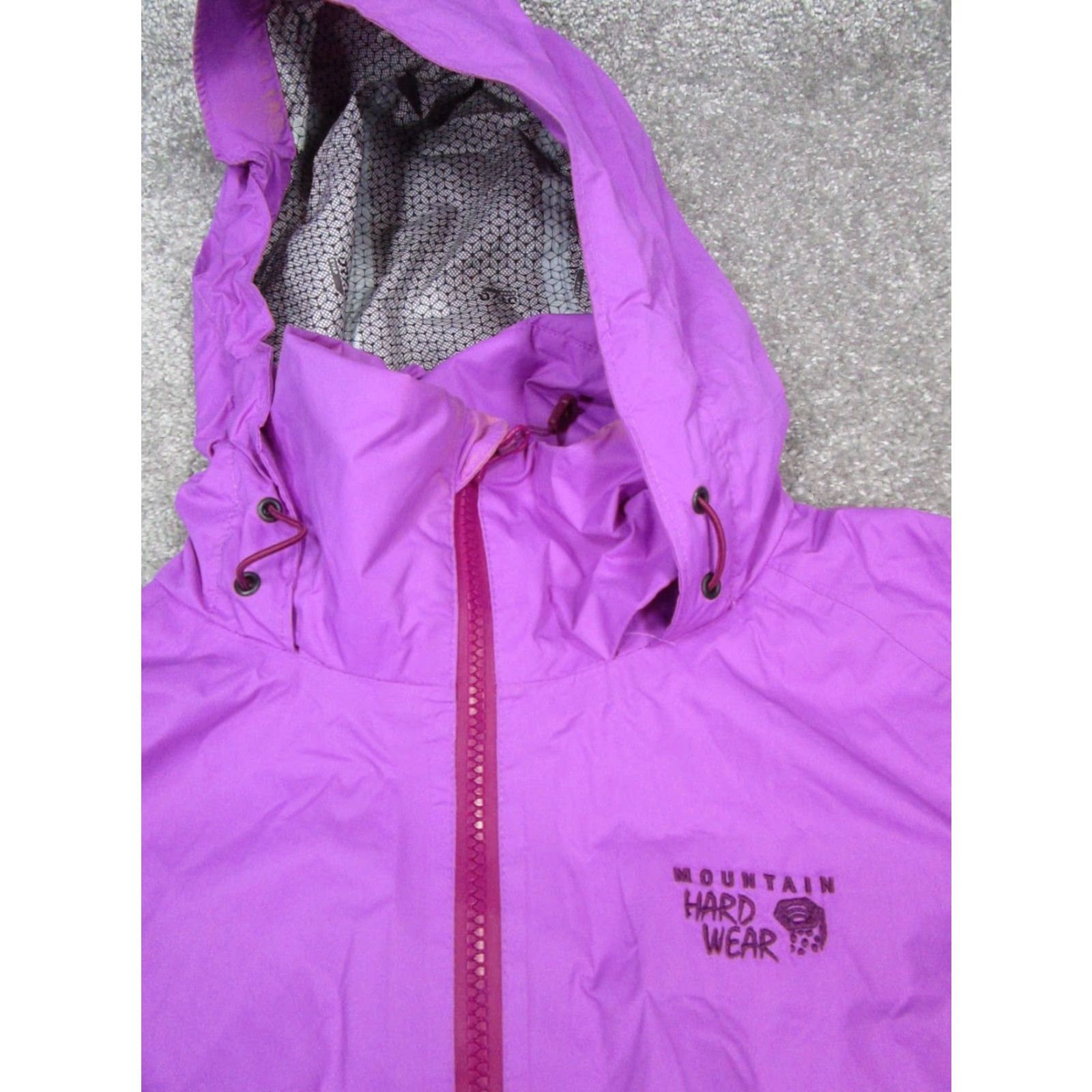 Mountain Hardwear Mountain Hardwear Rain Jacket Womens Large Purple Full Zip Jacket Womens L Purple Mountain Hardwear Size L / US 10 / IT 46 - 2 Thumbnail