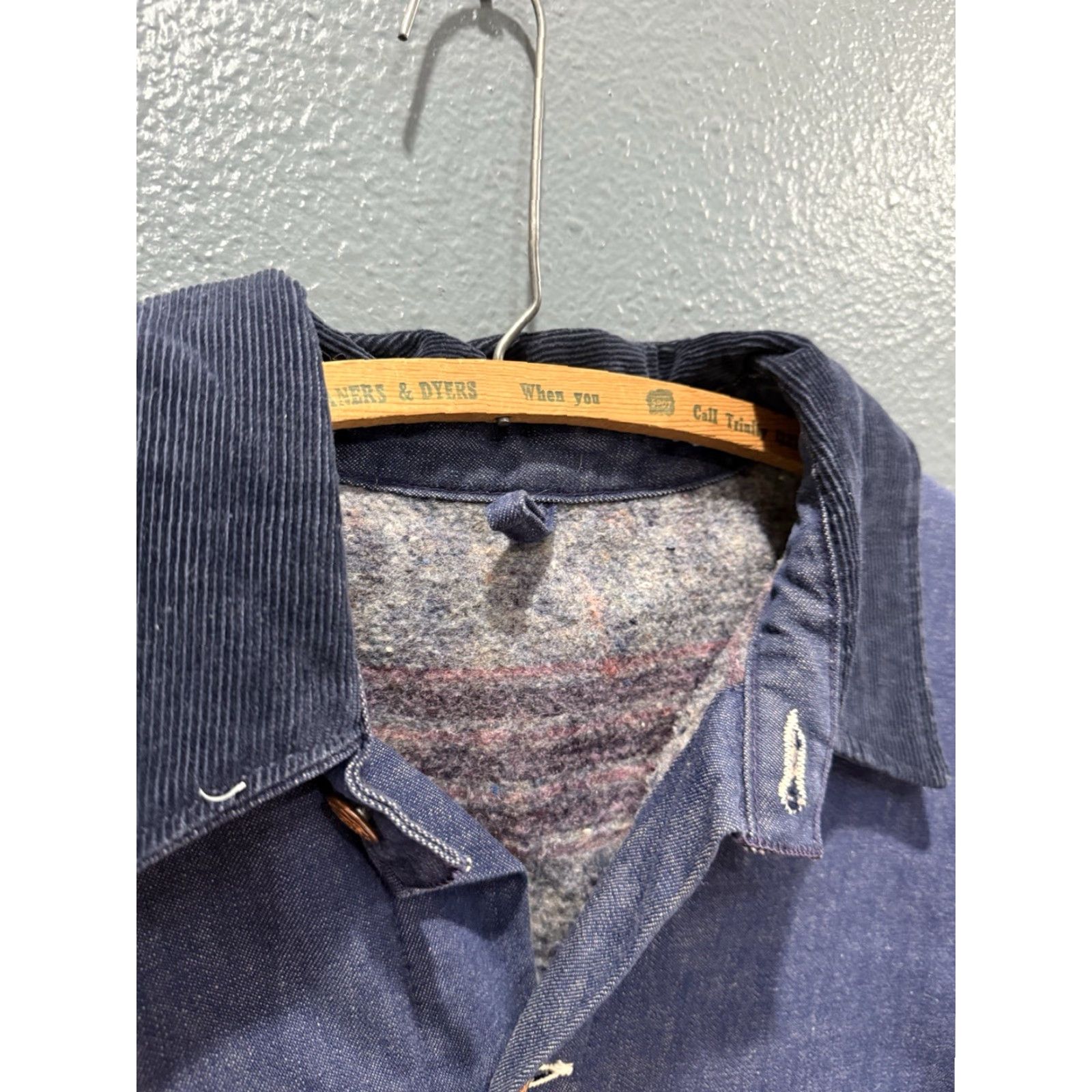 Vintage VINTAGE Blue Bell Coat Denim Cotton Chore Blue Lined 70s 44 Men’s Sz 44 Overcoat Size US S / EU 44-46 / 1 - 3 Thumbnail