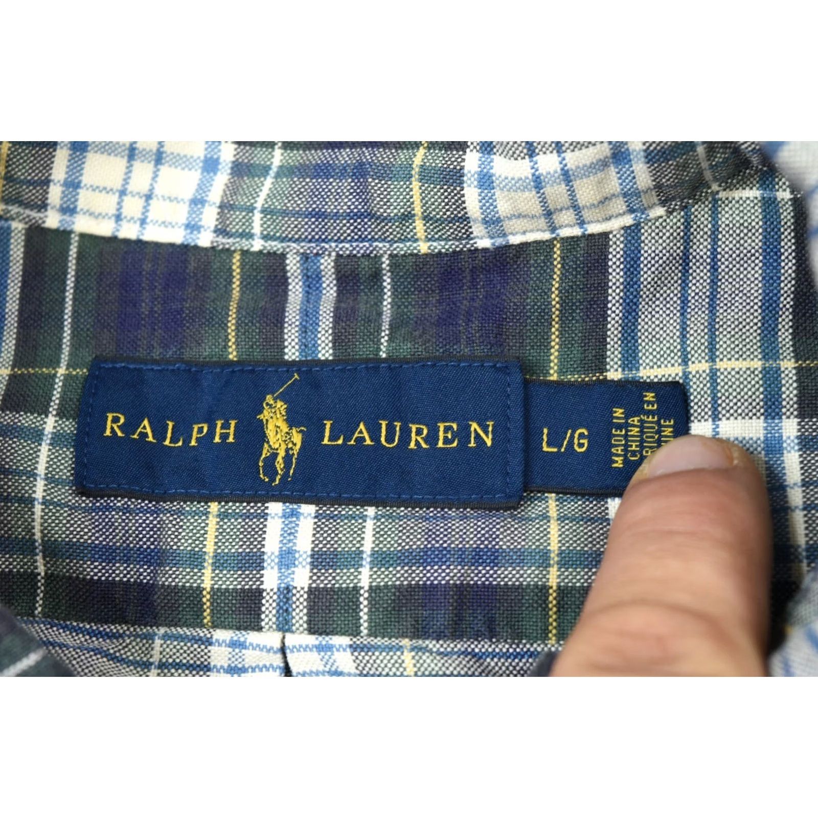 Ralph Lauren Ralph Lauren Oxford Shirt Mens Large Plaid Long Sleeve Button-Down Cotton Size US L / EU 52-54 / 3 - 6 Thumbnail